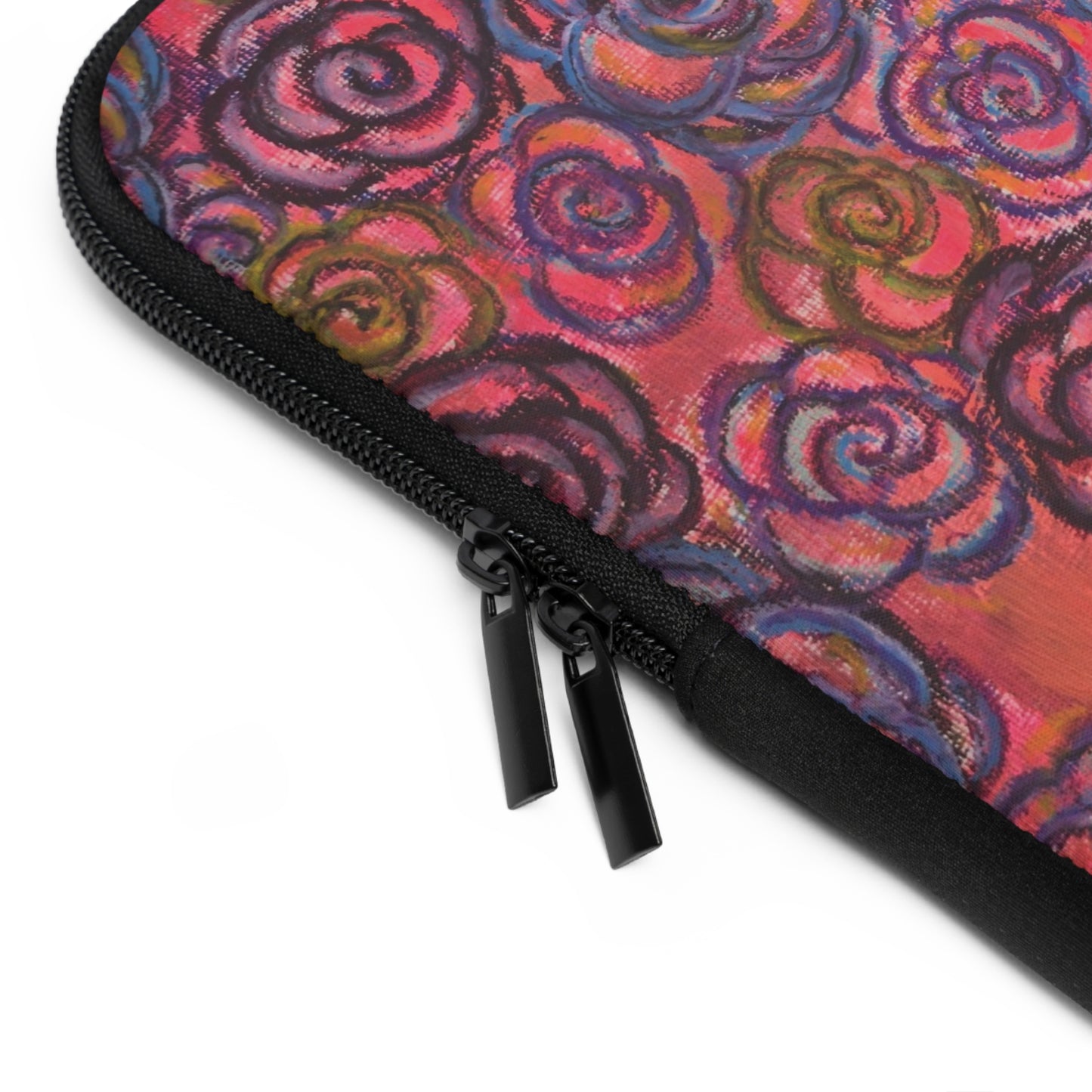 Art Laptop/Tablet Sleeve - Electric Pink Roses