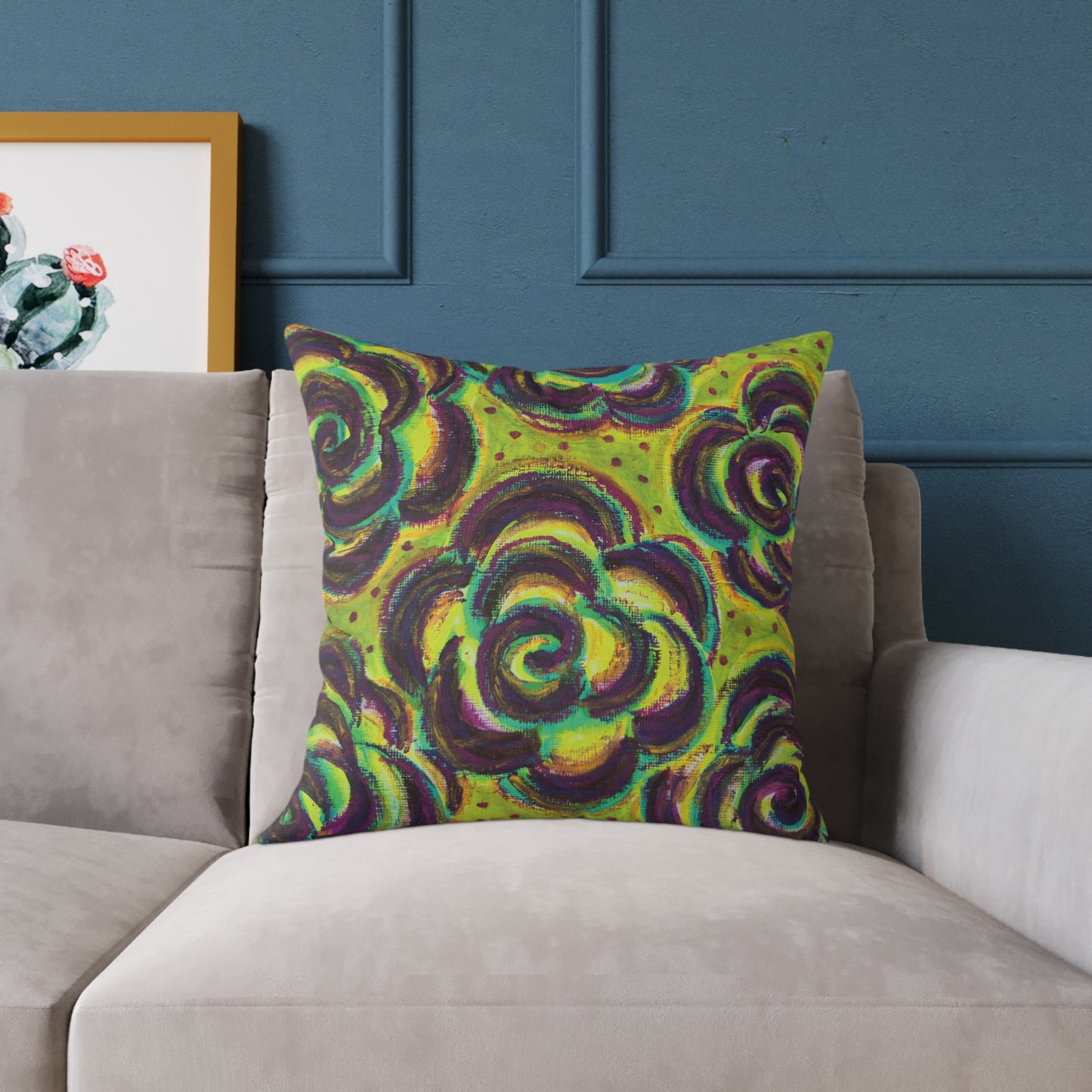 Art Pillow - Peridot Roses