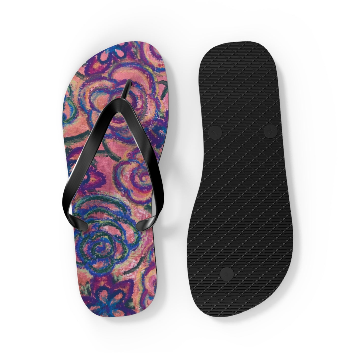Art Flip Flops - Mystical Roses
