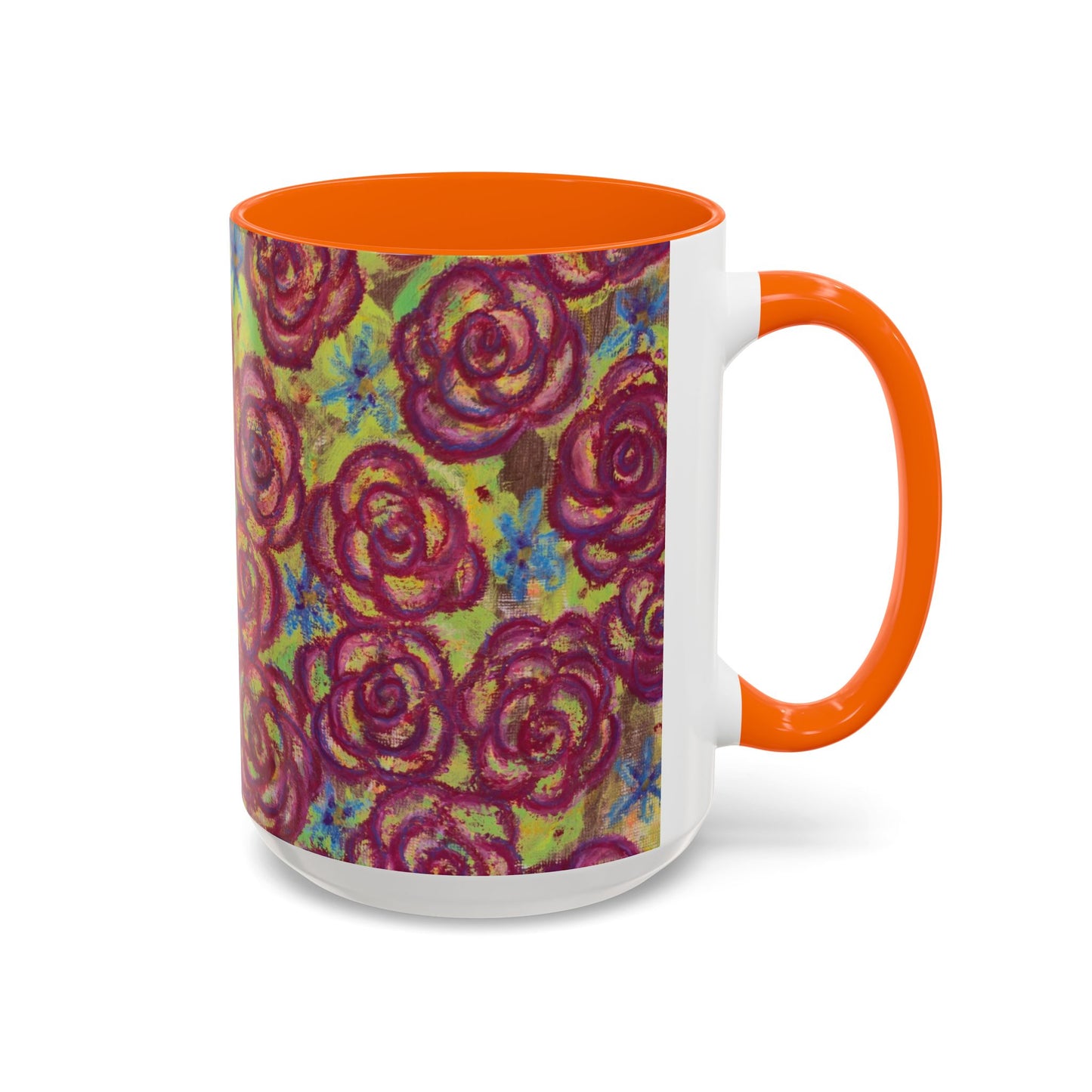 Art Accent Mug - Magenta Roses