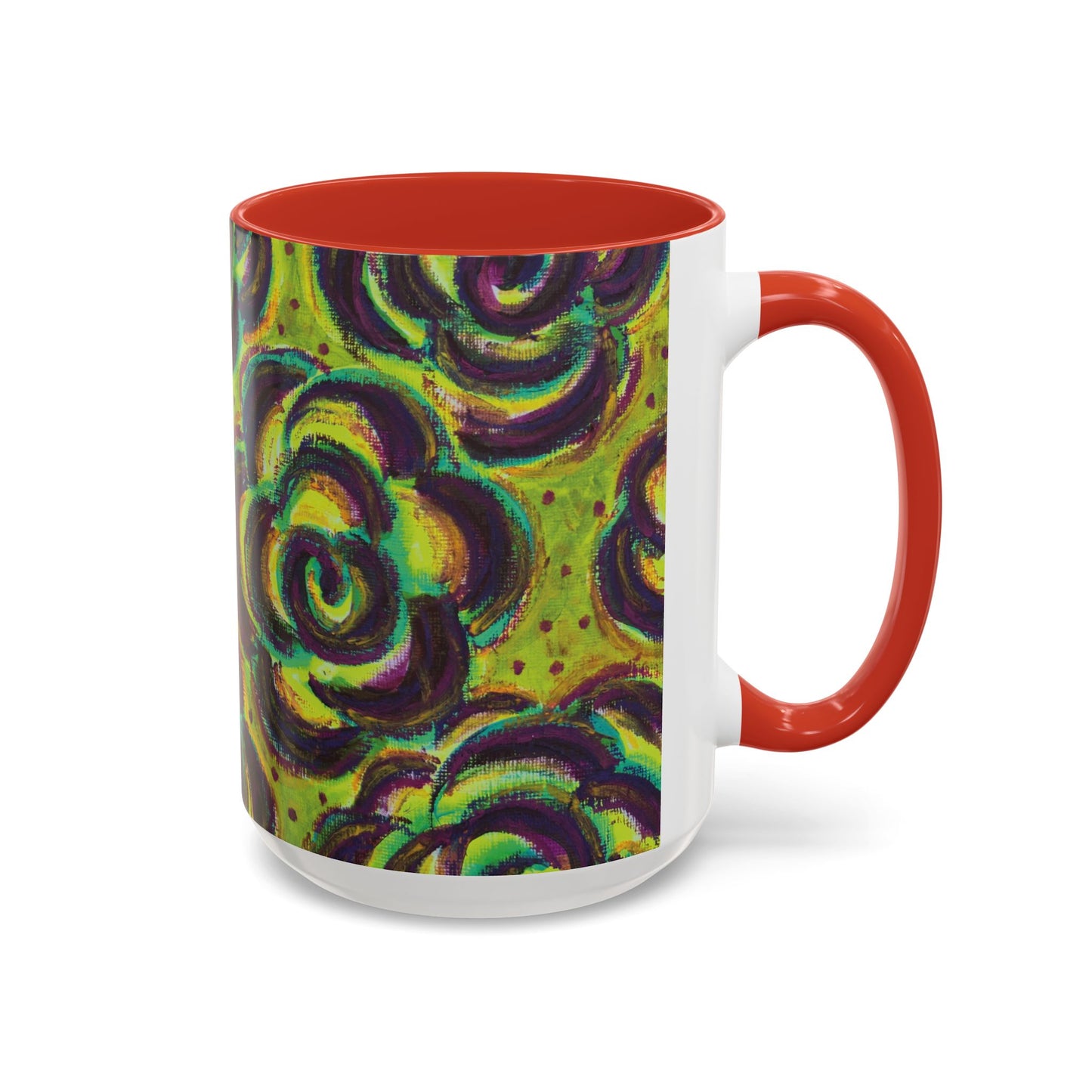 Art Accent Mug -  Peridot Roses