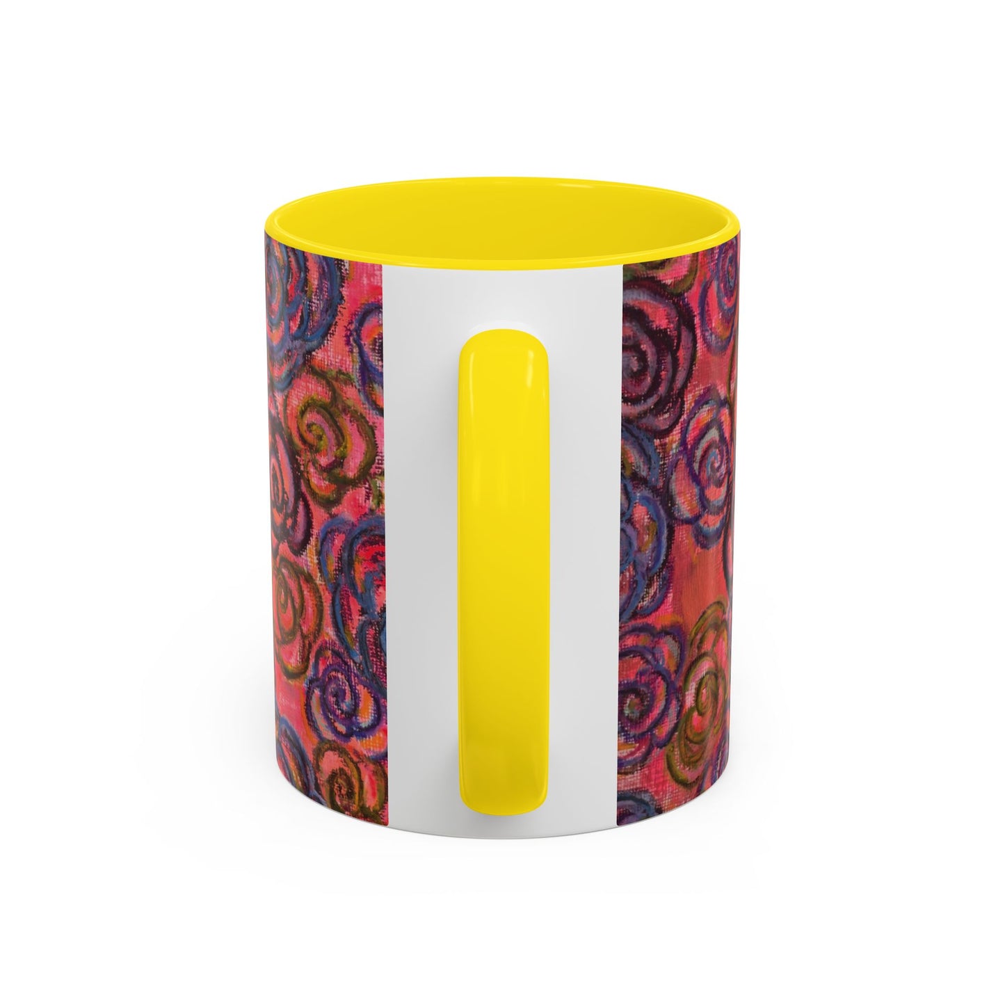 Art Accent Mug - Electric Pink Roses