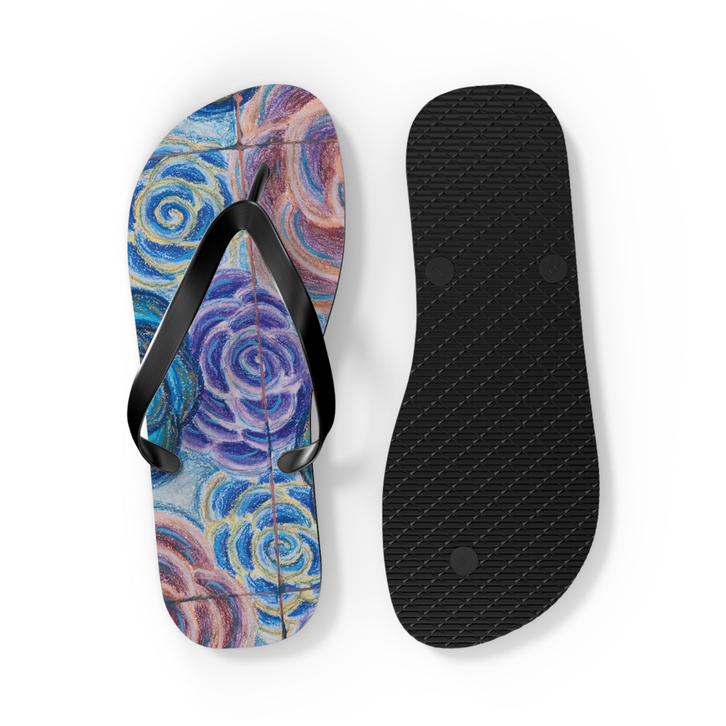 Art Flip Flops - Hometown Roses
