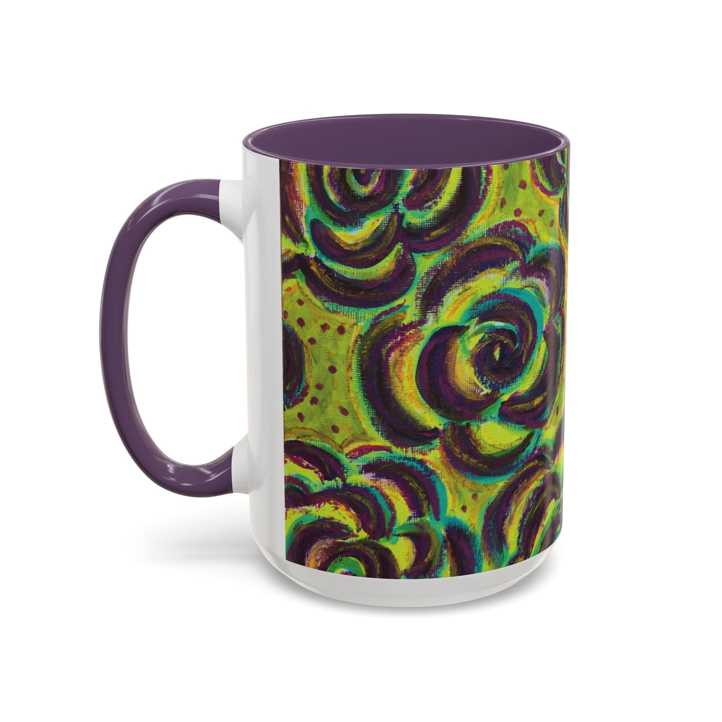 Art Accent Mug -  Peridot Roses