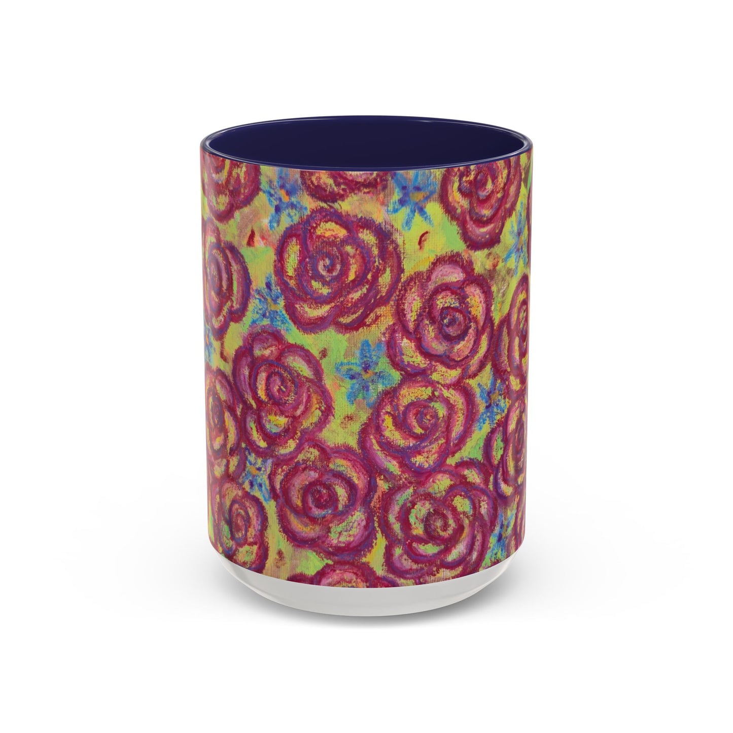 Art Accent Mug - Magenta Roses