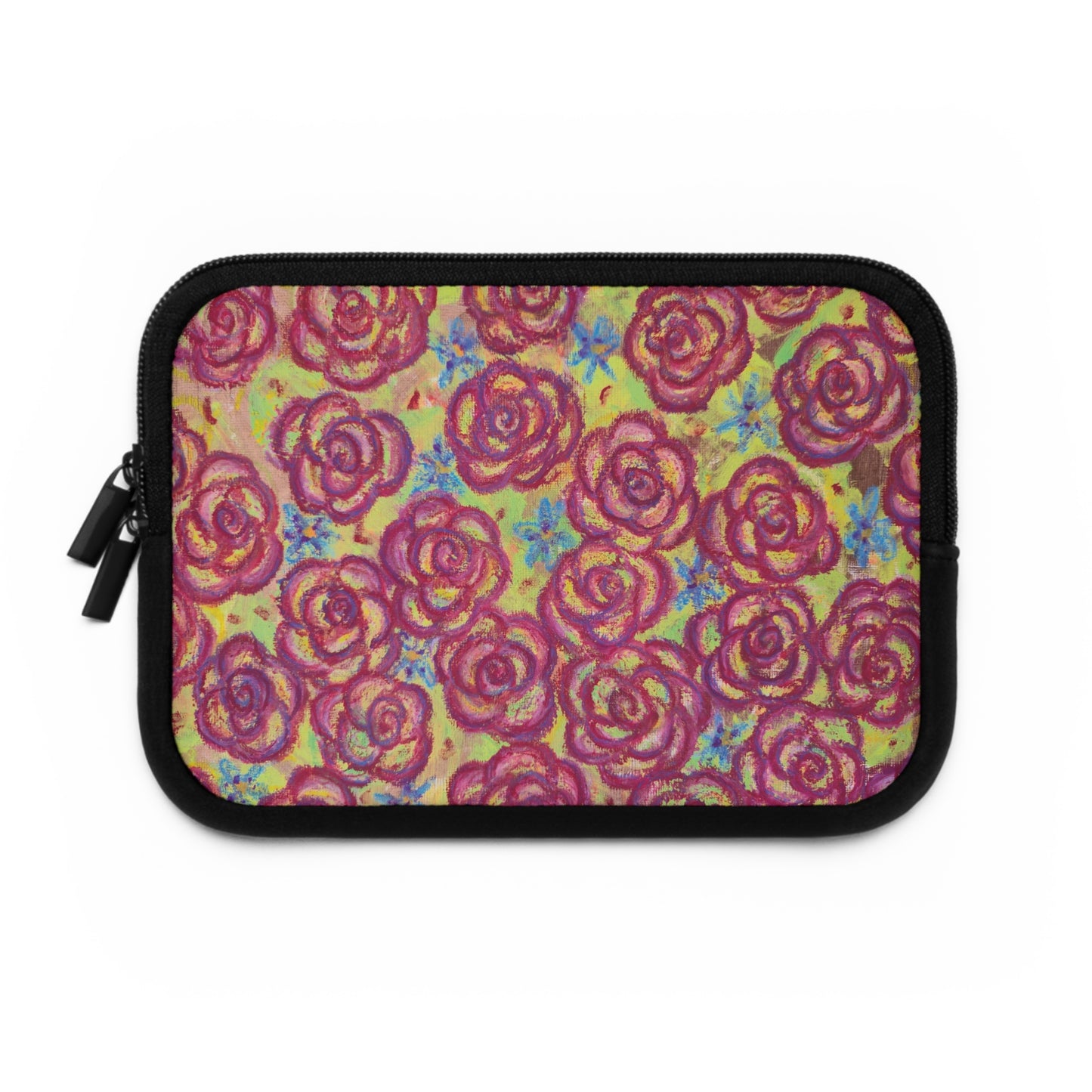 Art Laptop/Tablet Sleeve - Magenta Roses