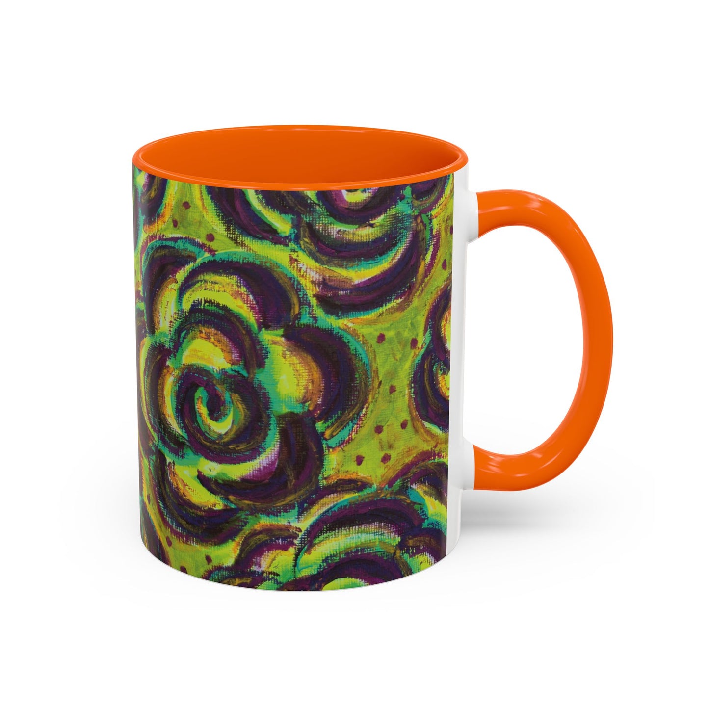 Art Accent Mug -  Peridot Roses