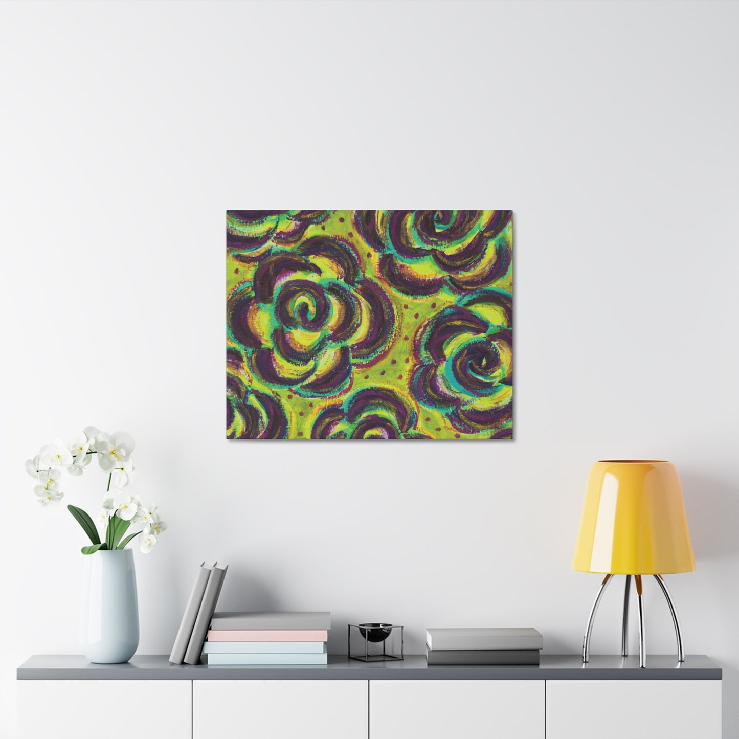 Art Canvas - Peridot Roses