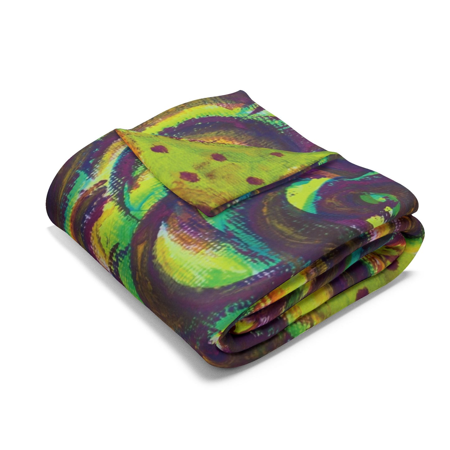 Art Fleece Blanket - Peridot Roses