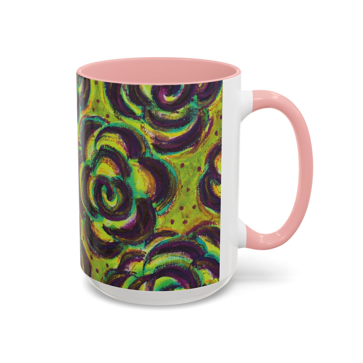 Art Accent Mug -  Peridot Roses