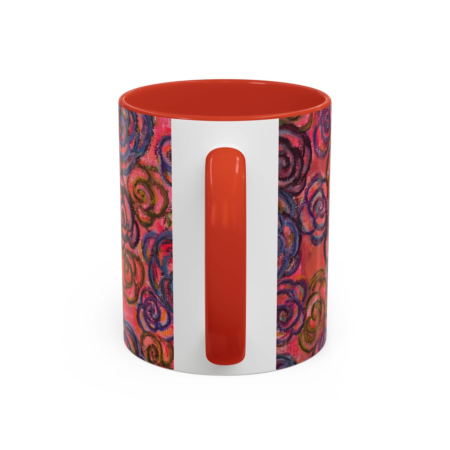 Art Accent Mug - Electric Pink Roses