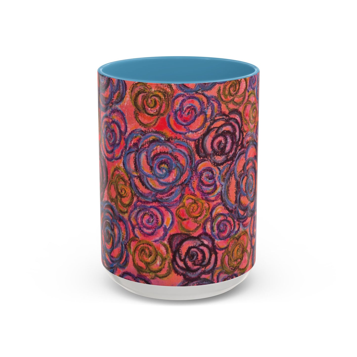 Art Accent Mug - Electric Pink Roses