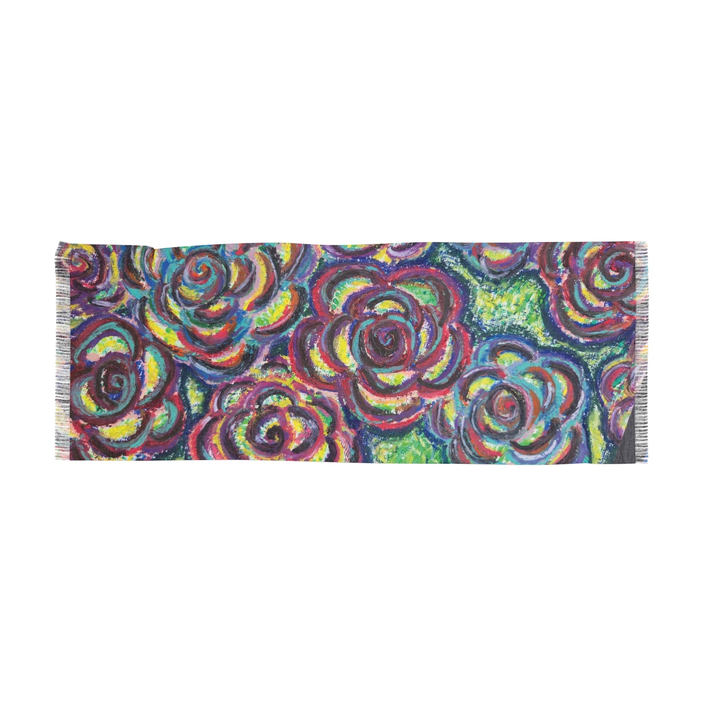 Art Scarf - Garden Roses
