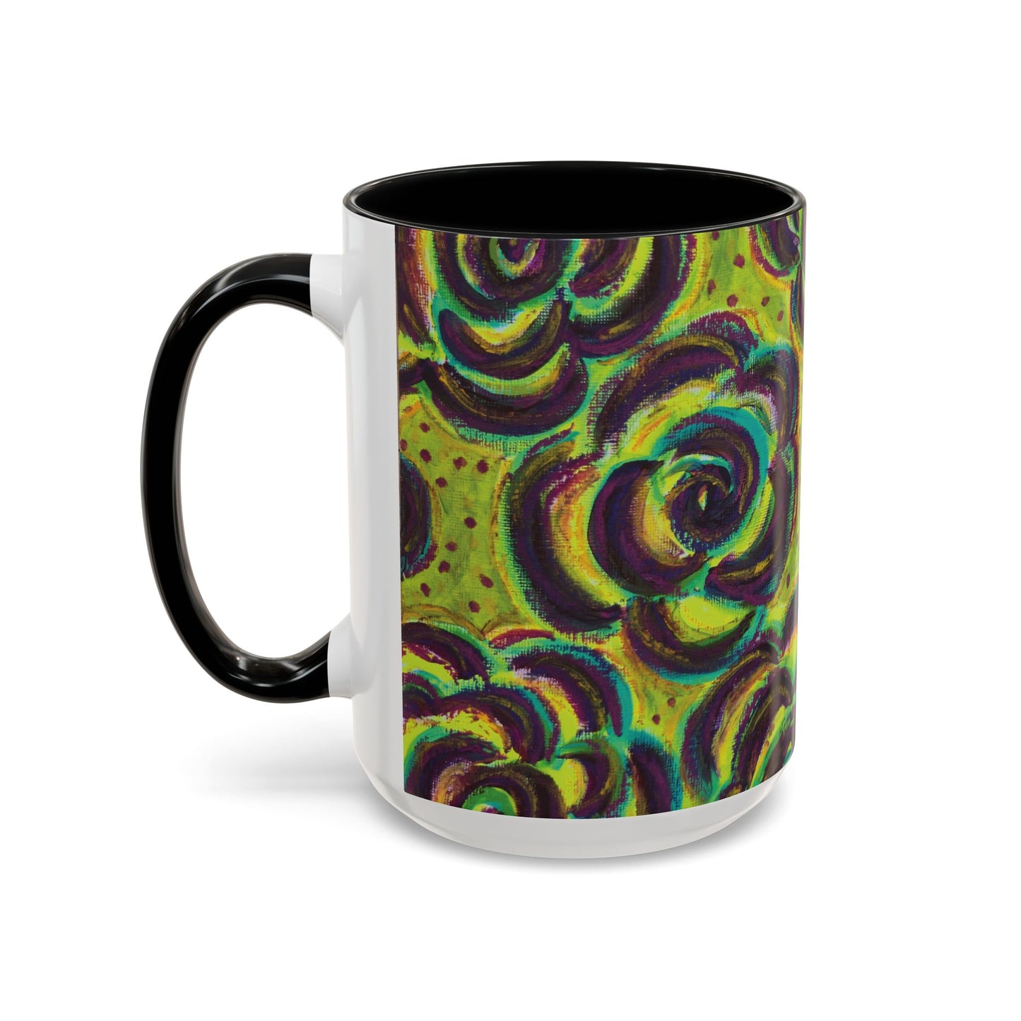 Art Accent Mug -  Peridot Roses