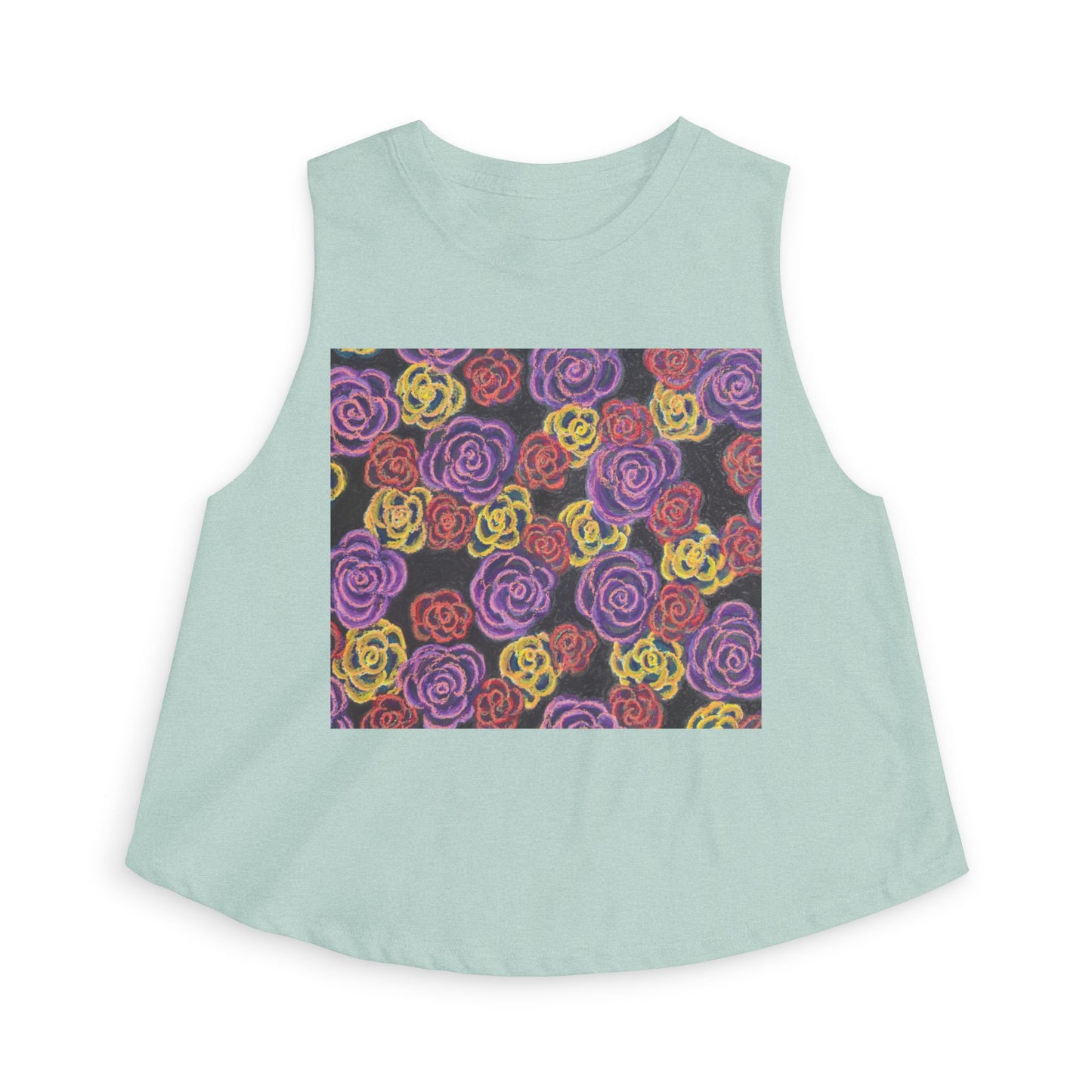 Art Women's Crop Top - Midnight Roses