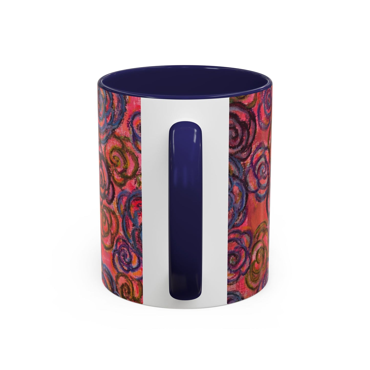 Art Accent Mug - Electric Pink Roses