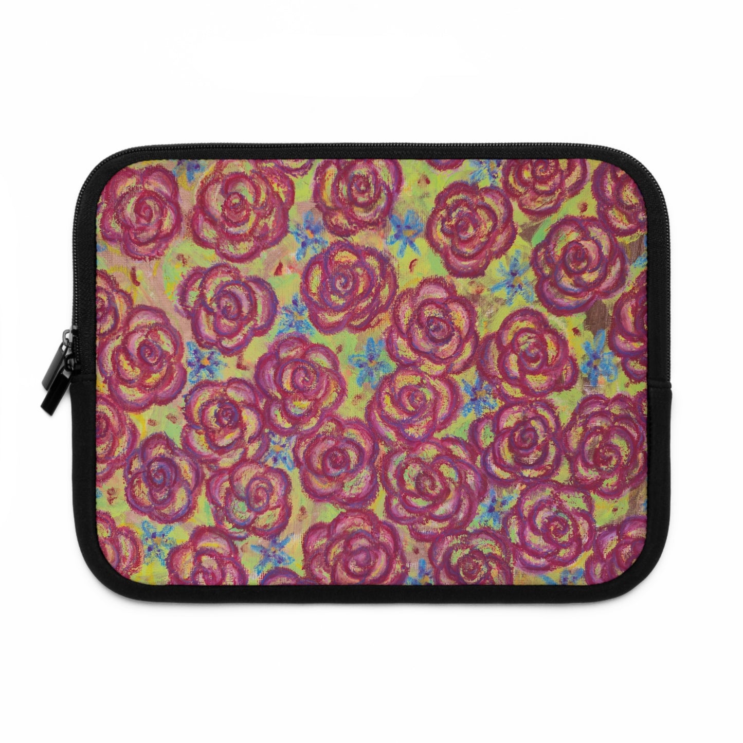 Art Laptop/Tablet Sleeve - Magenta Roses