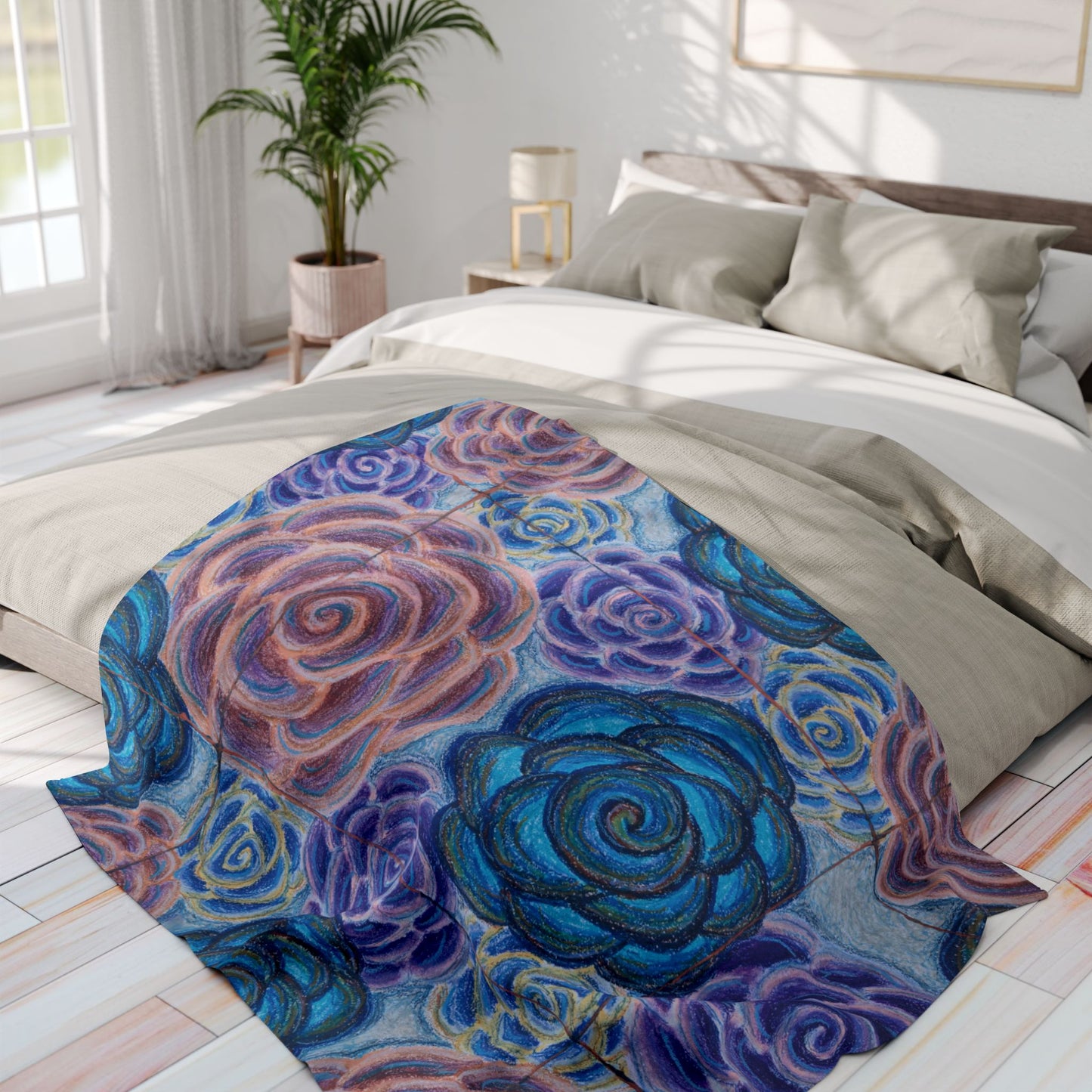 Art Fleece Blanket - Hometown Roses