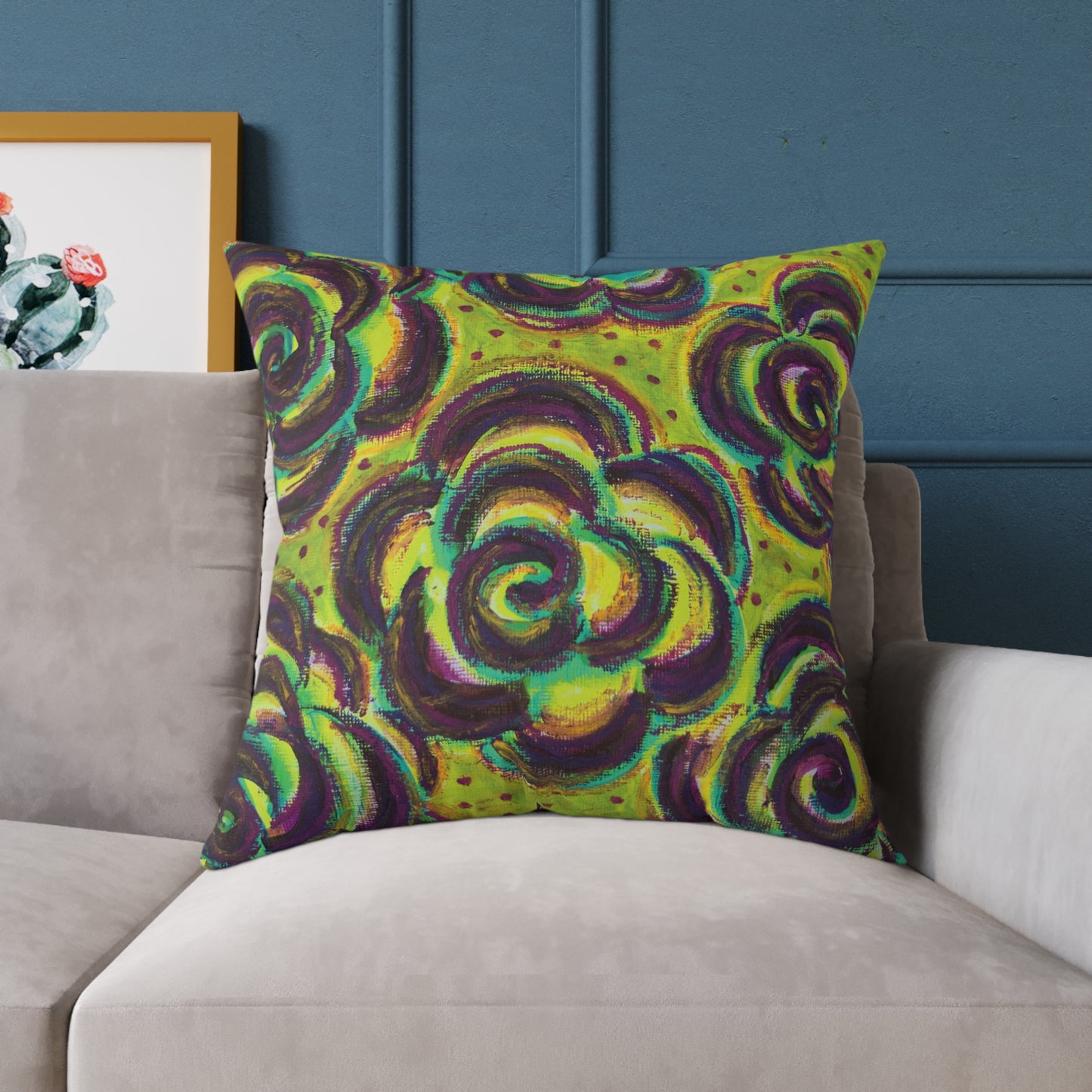 Art Pillow - Peridot Roses