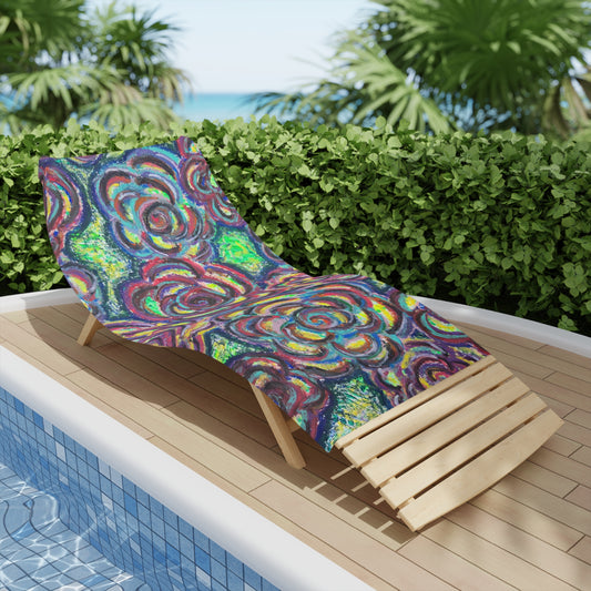 Art Beach Towel - Garden Roses