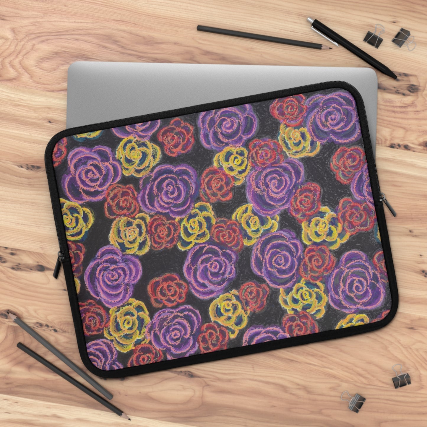 Art Laptop/Tablet Sleeve - Midnight Roses