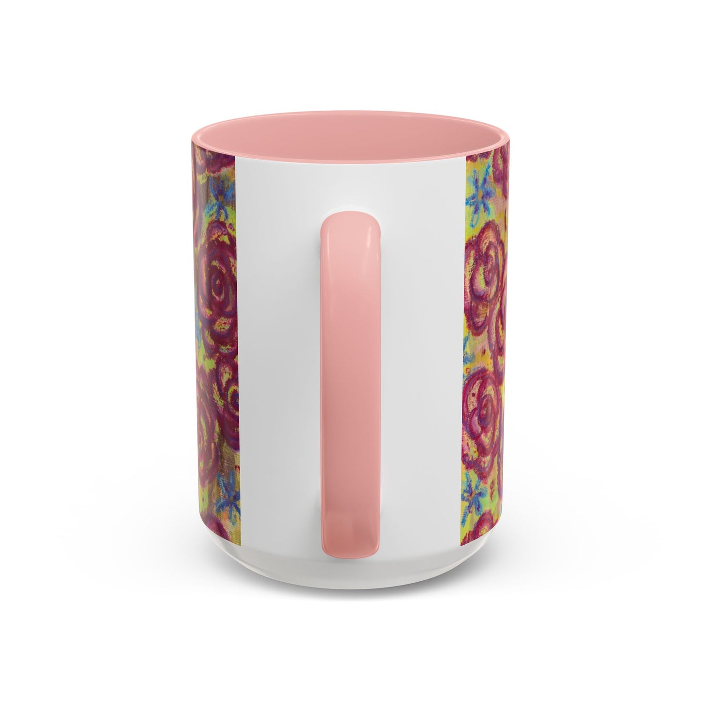 Art Accent Mug - Magenta Roses