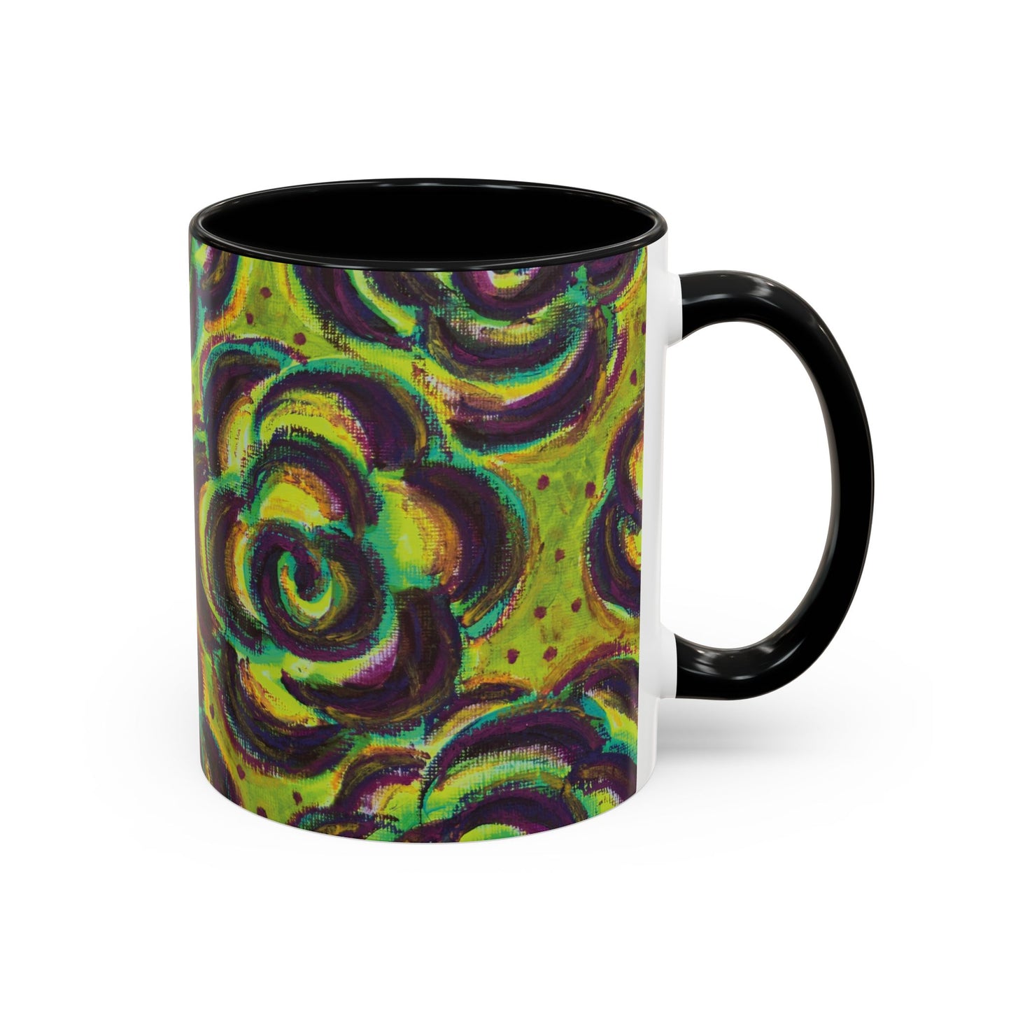 Art Accent Mug -  Peridot Roses