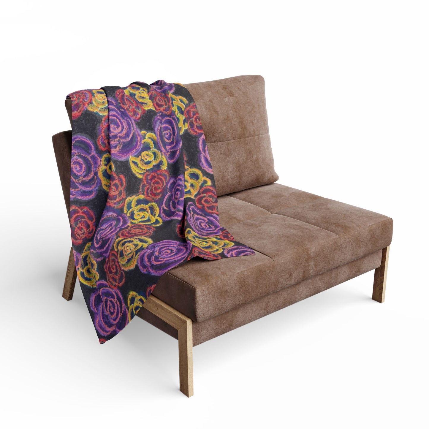 Art Fleece Blanket - Midnight Roses