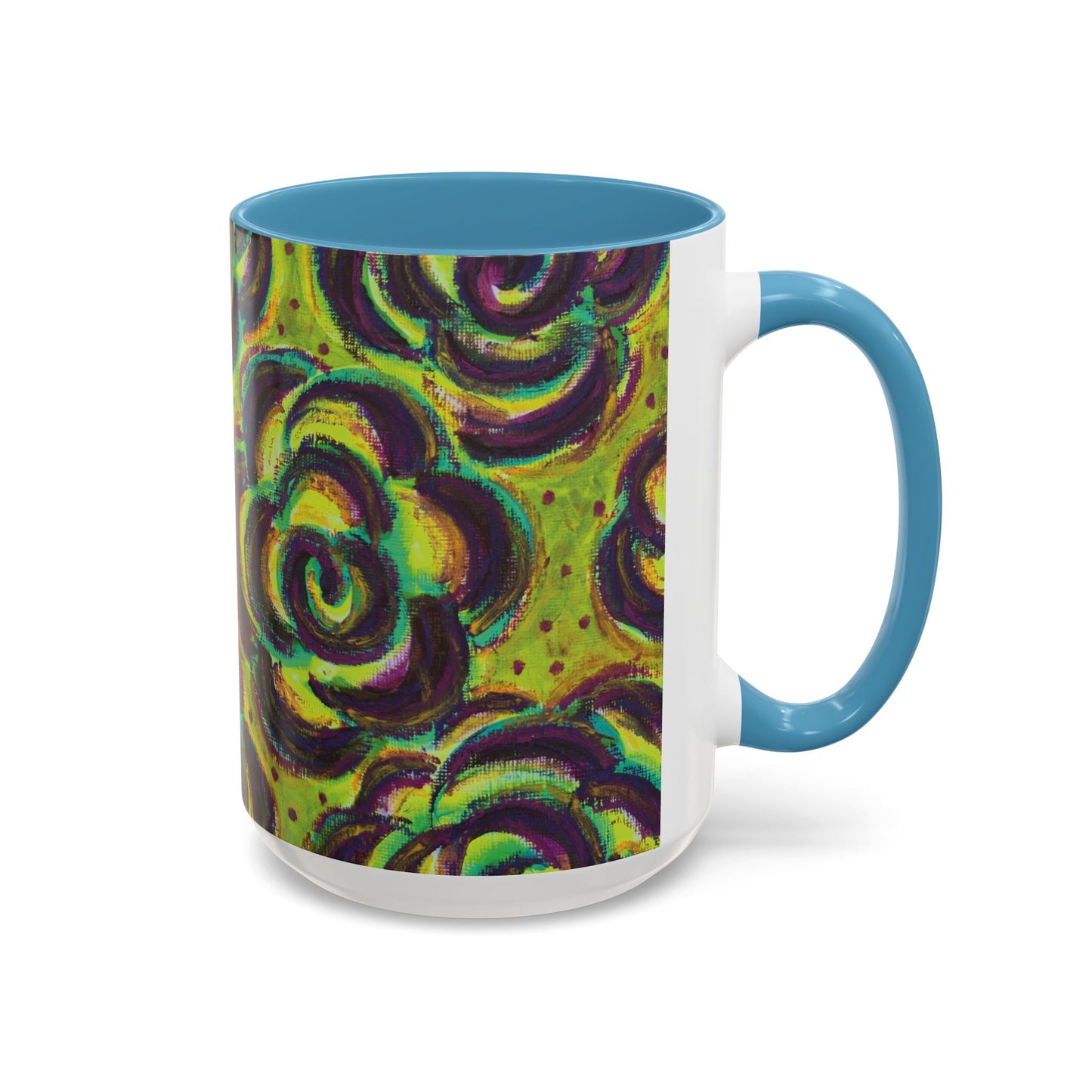 Art Accent Mug -  Peridot Roses