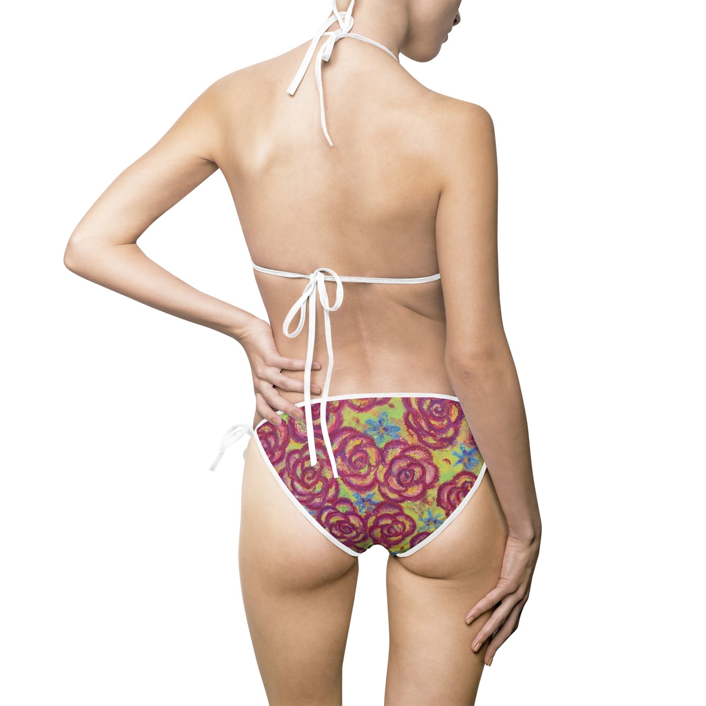 Art Bikini - Magenta Roses