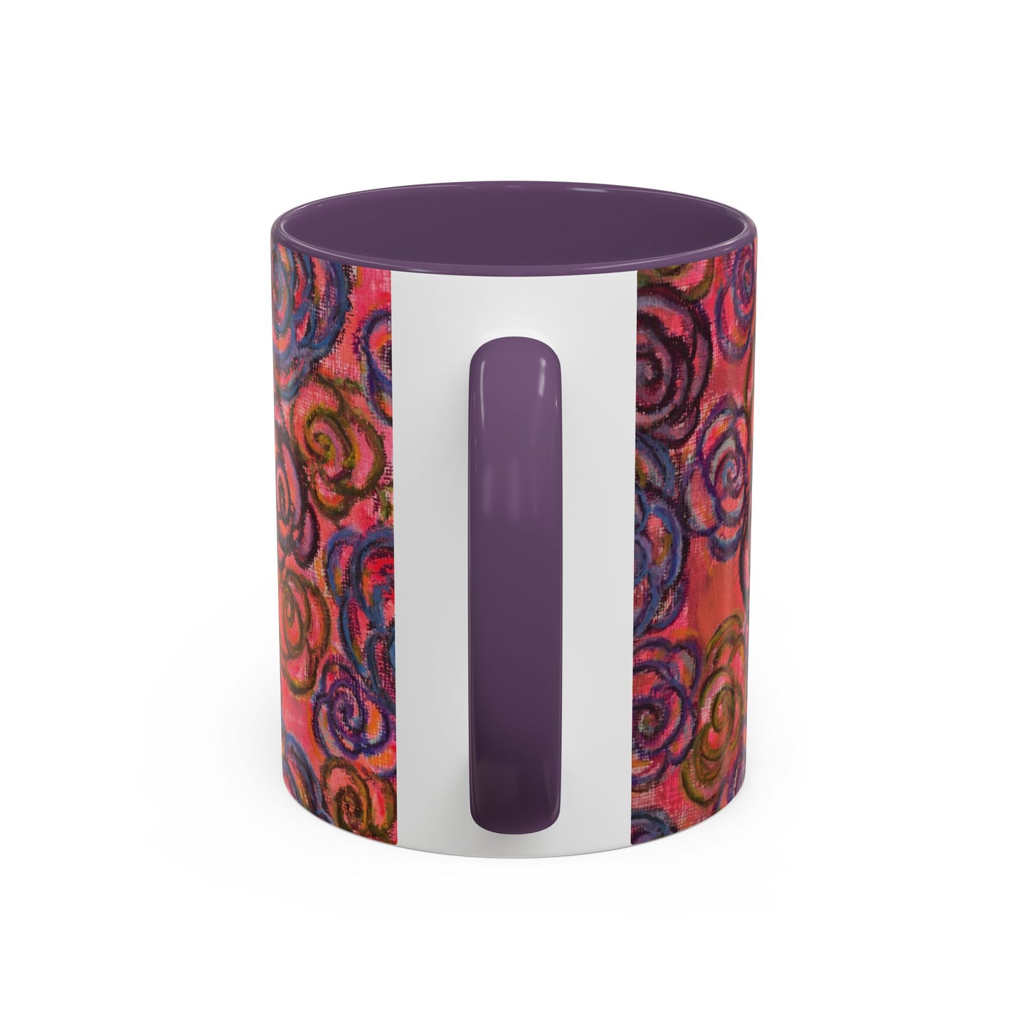 Art Accent Mug - Electric Pink Roses