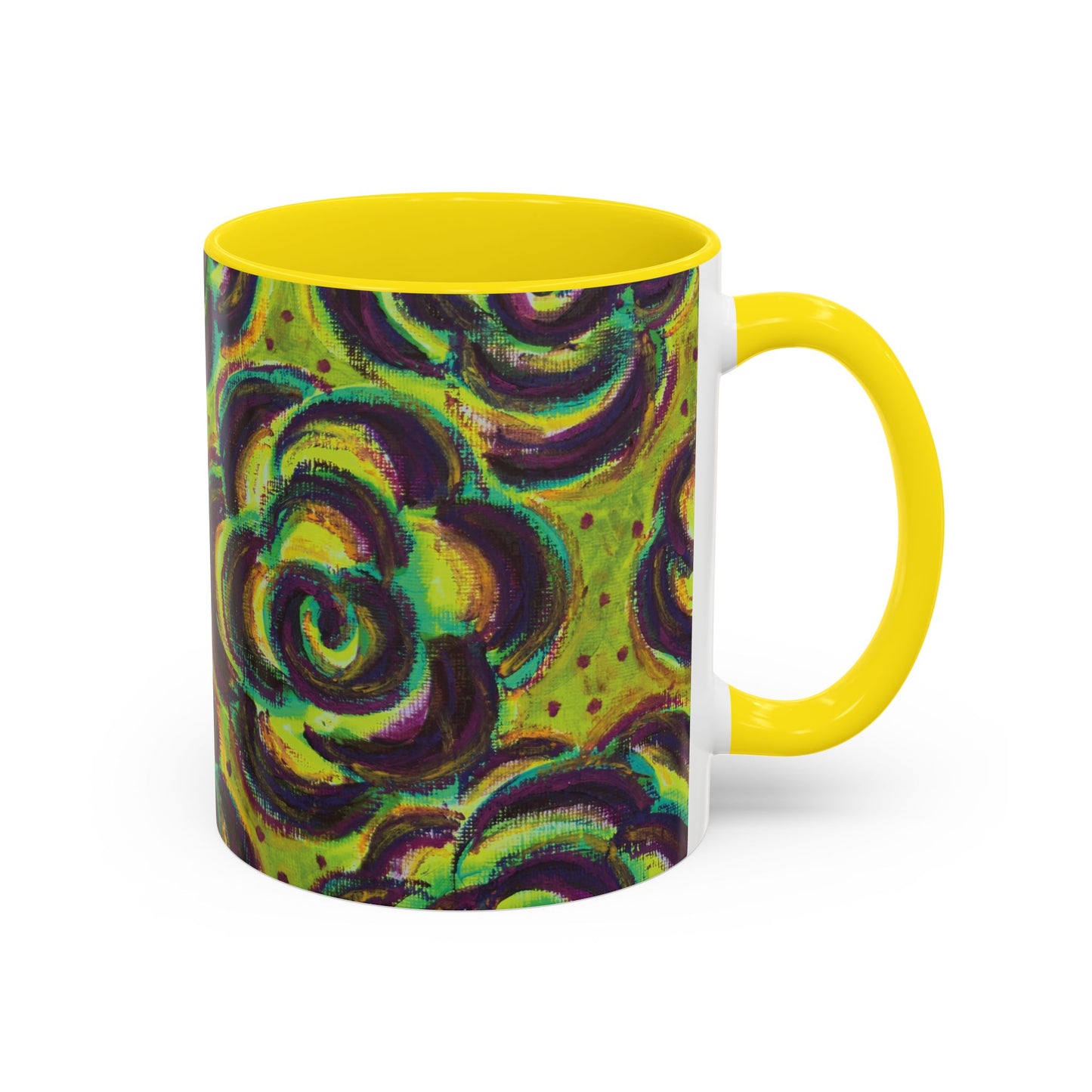 Art Accent Mug -  Peridot Roses