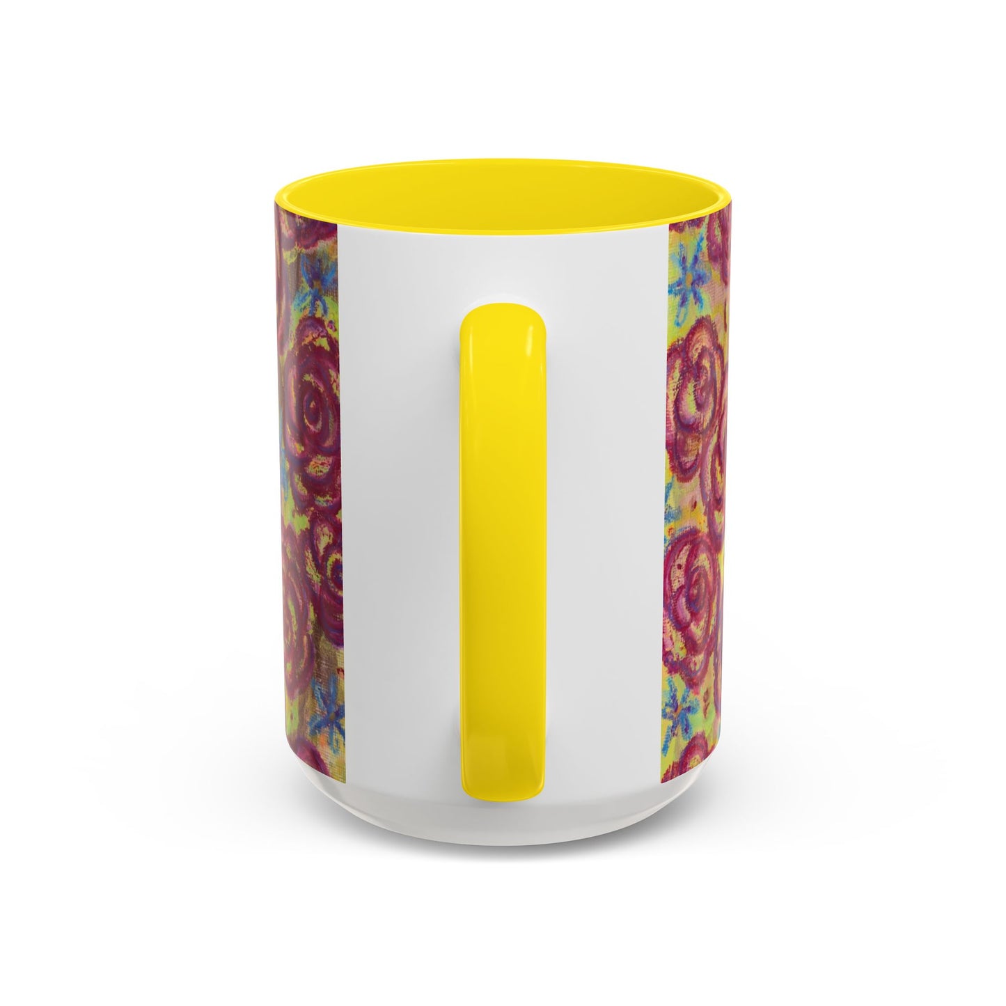 Art Accent Mug - Magenta Roses