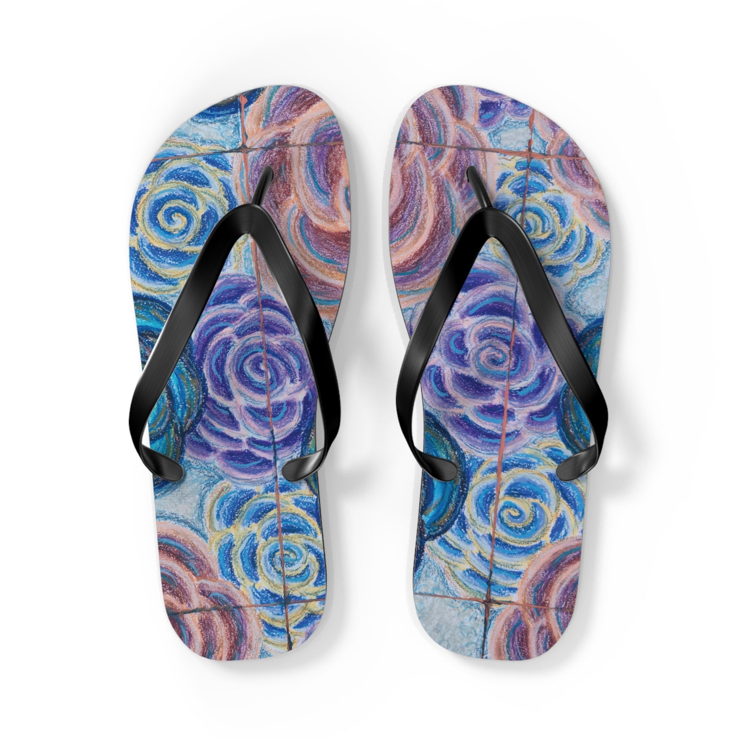 Art Flip Flops - Hometown Roses