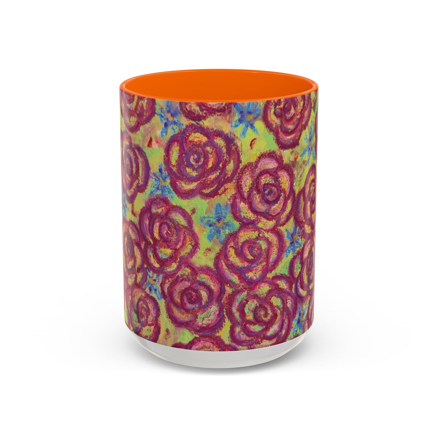 Art Accent Mug - Magenta Roses