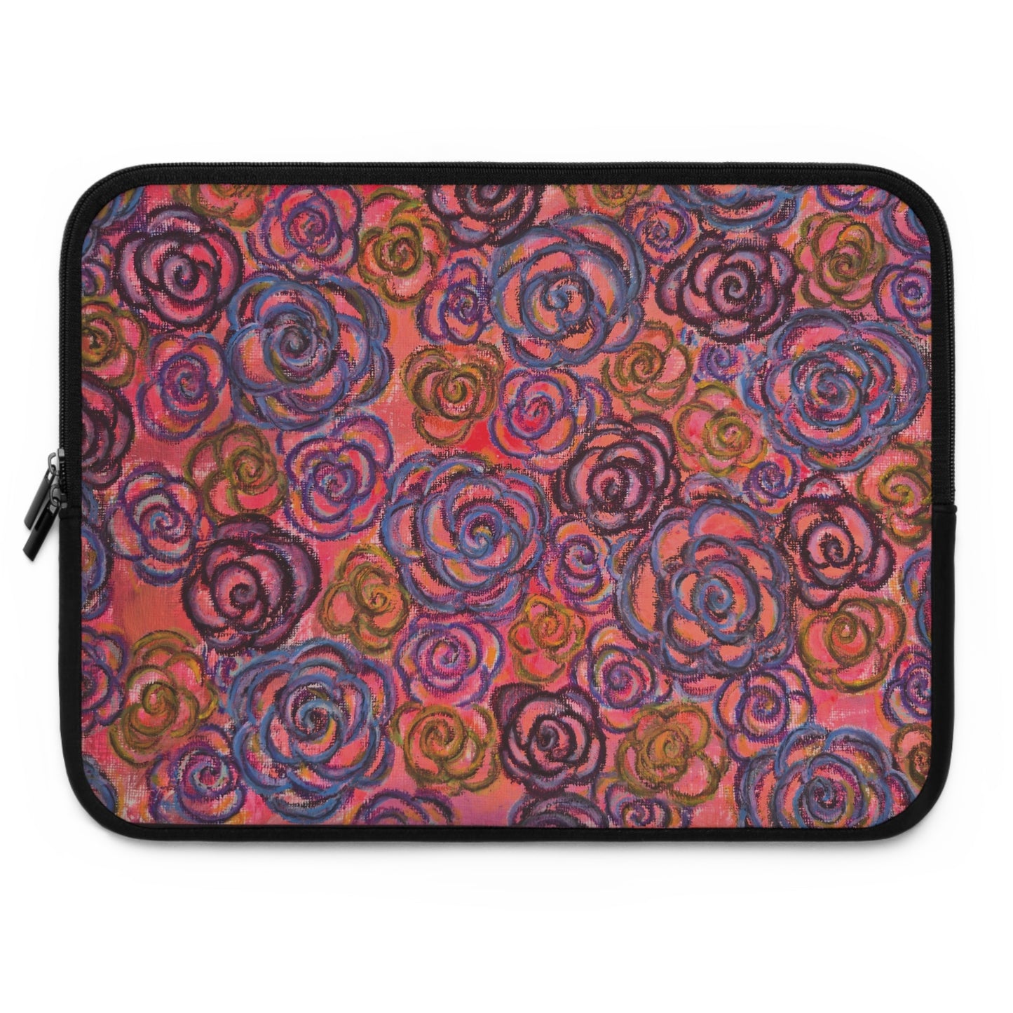 Art Laptop/Tablet Sleeve - Electric Pink Roses