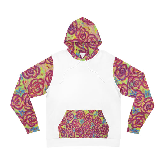 Art Hoodie - Magenta Roses