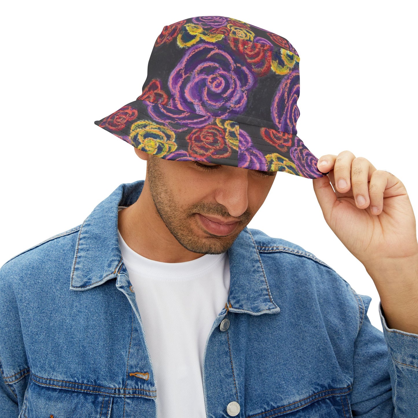 Art Bucket Hat - Midnight Roses