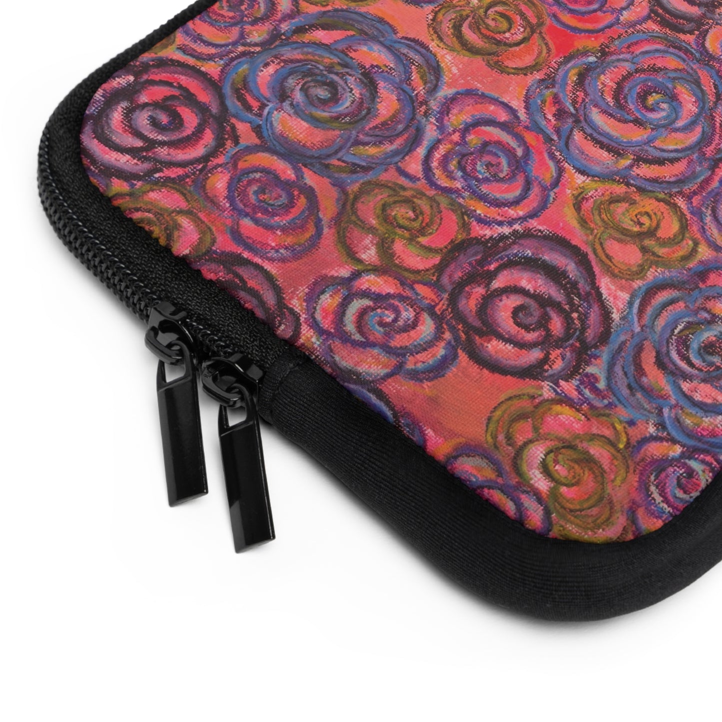 Art Laptop/Tablet Sleeve - Electric Pink Roses