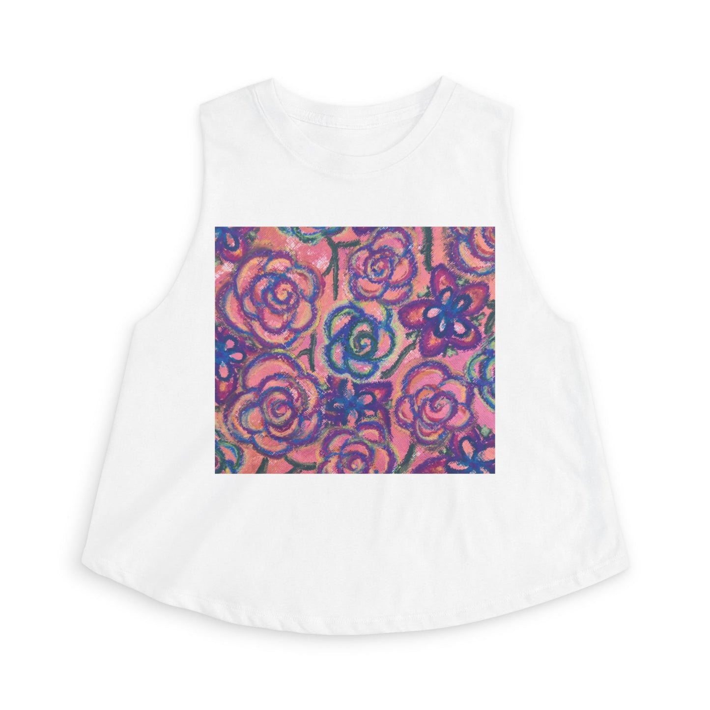 Art Women's Crop Top - Mystical Roses