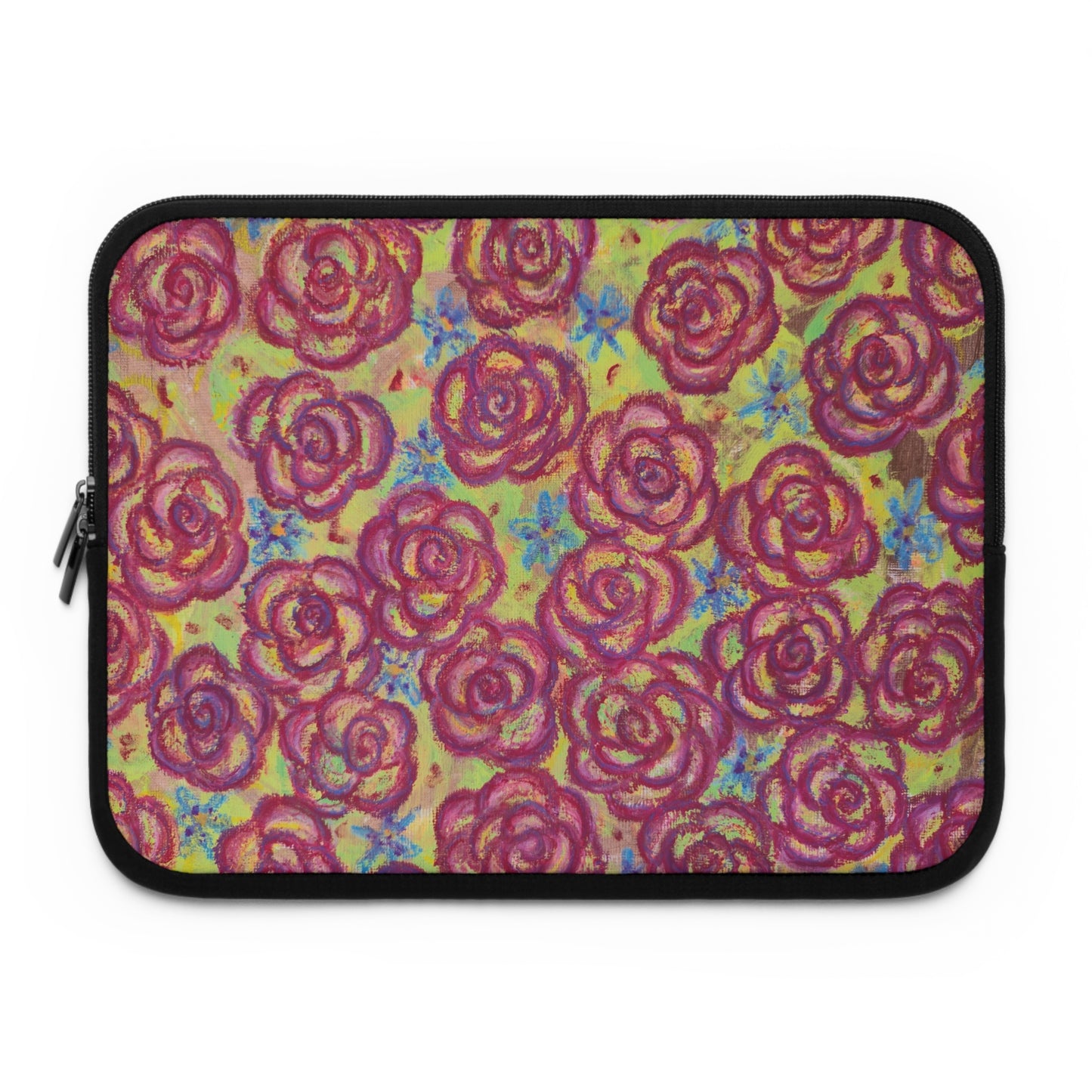 Art Laptop/Tablet Sleeve - Magenta Roses