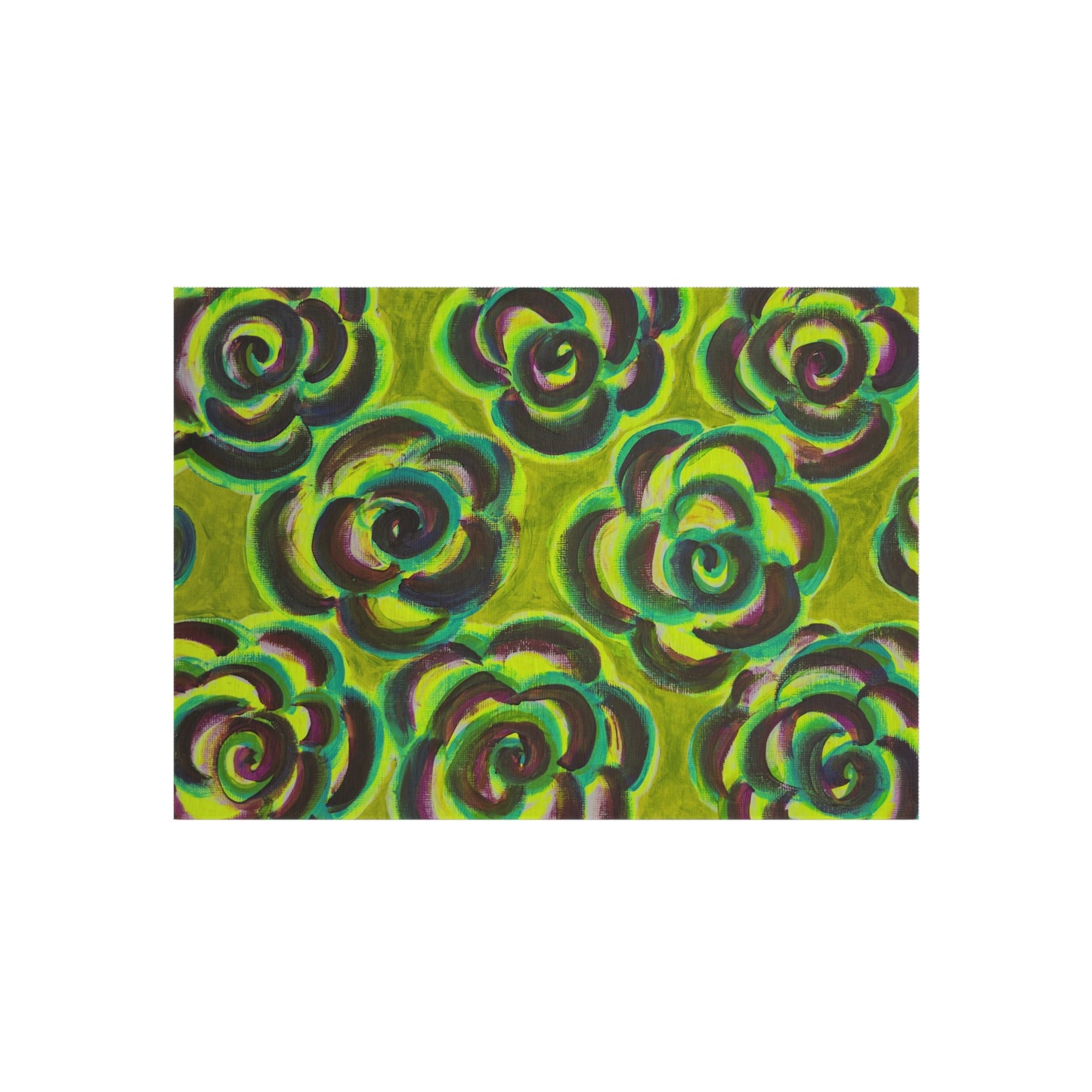 Art Rug - Peridot Roses