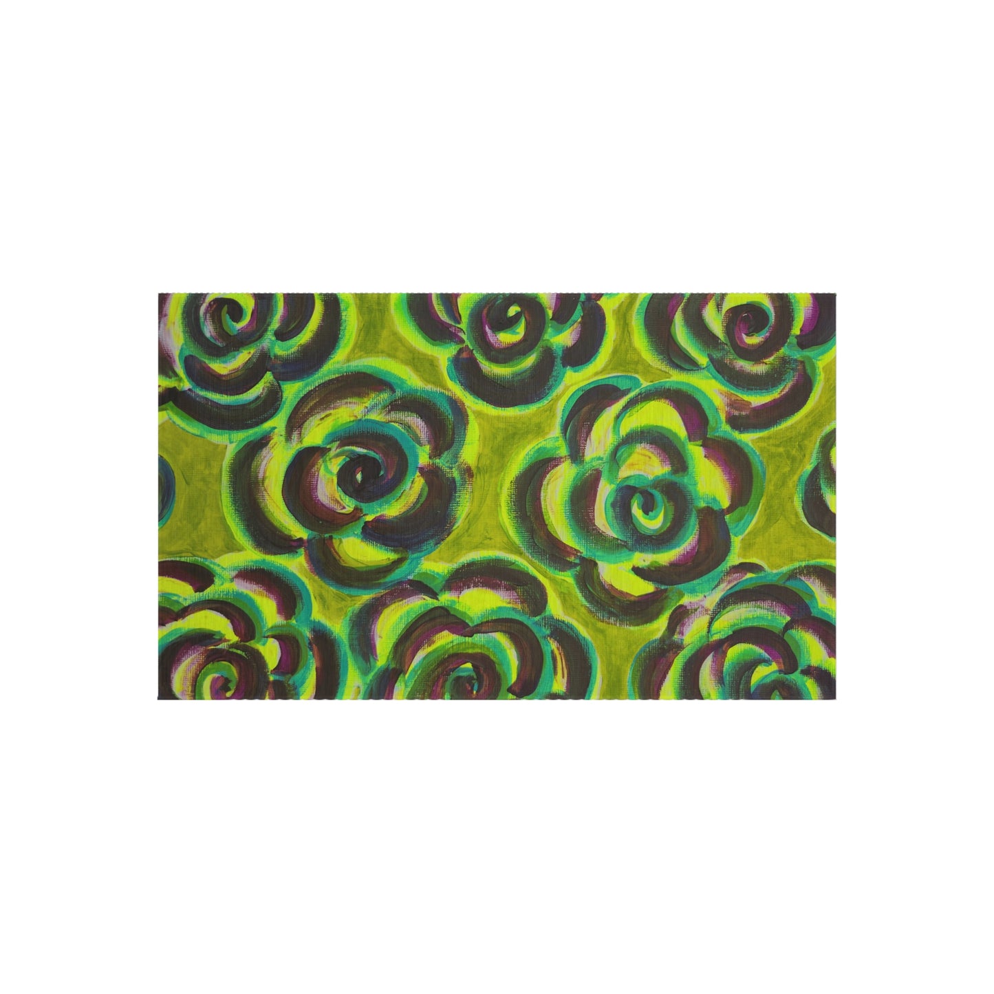 Art Rug - Peridot Roses