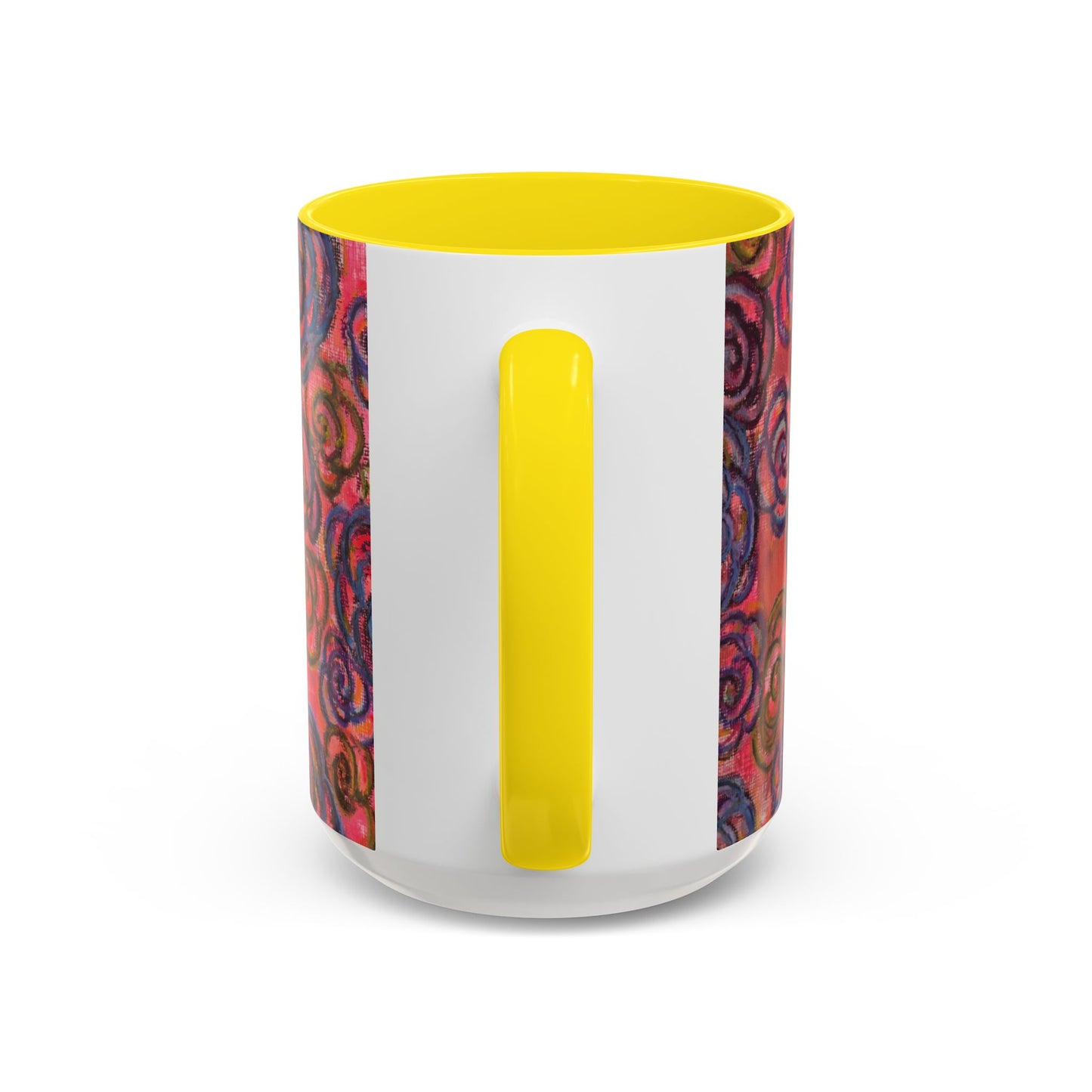 Art Accent Mug - Electric Pink Roses