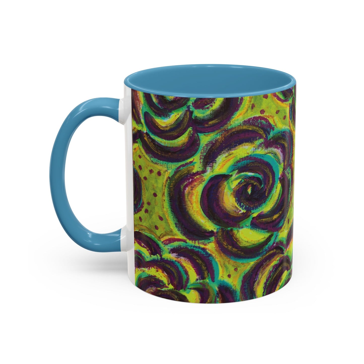 Art Accent Mug -  Peridot Roses