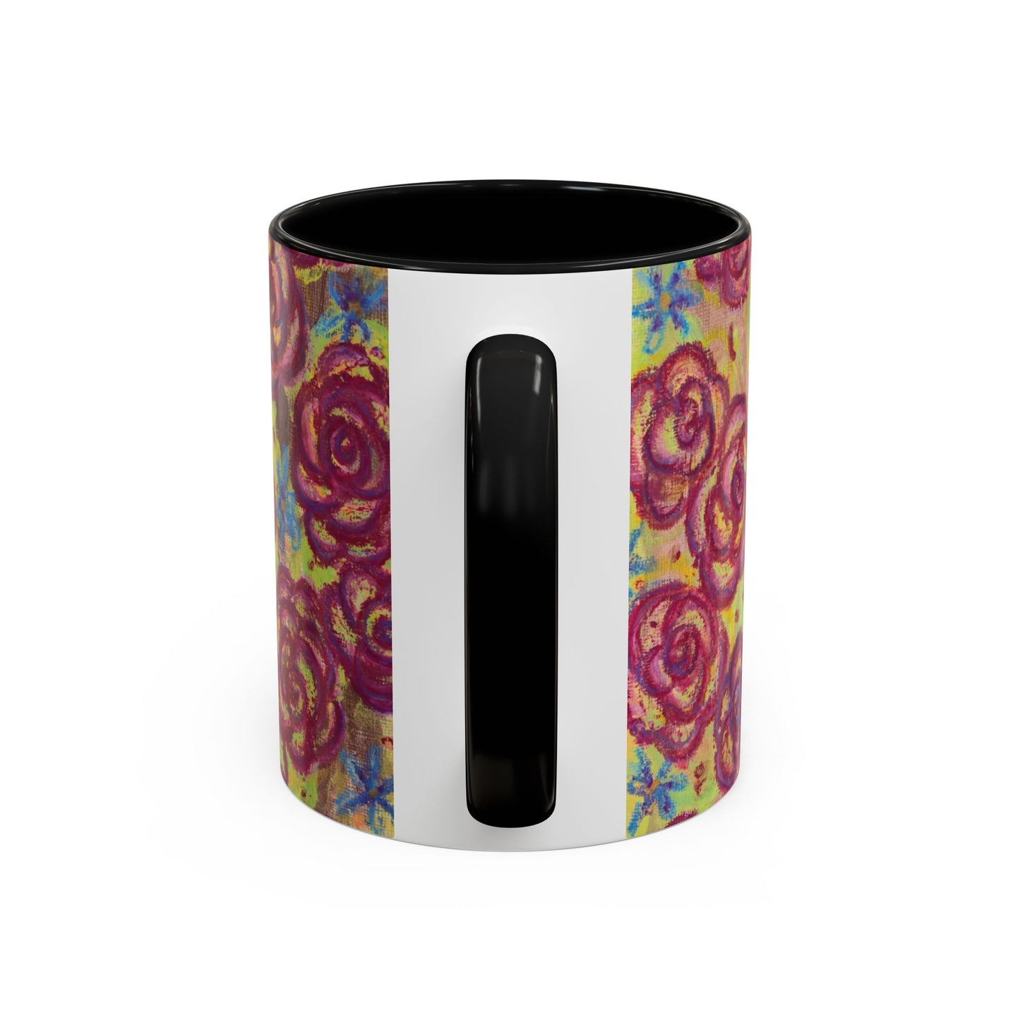 Art Accent Mug - Magenta Roses