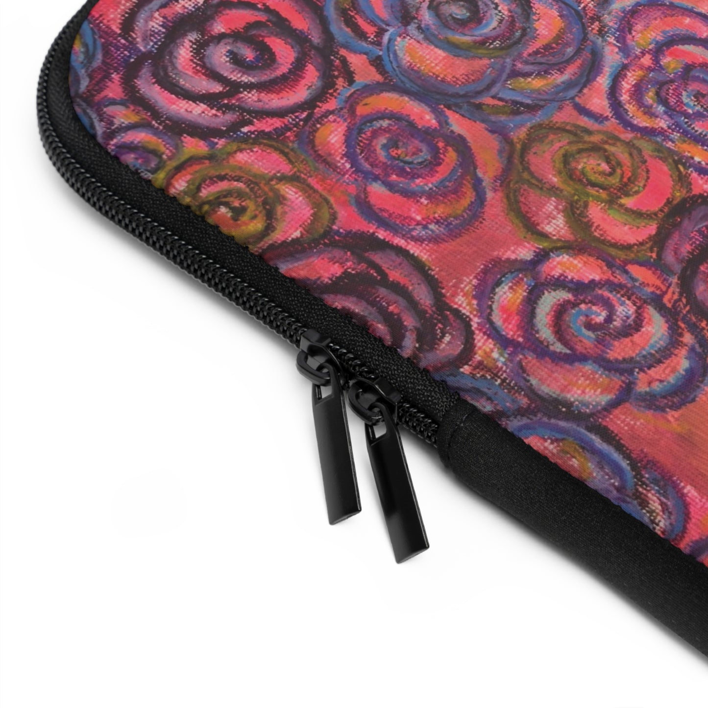 Art Laptop/Tablet Sleeve - Electric Pink Roses