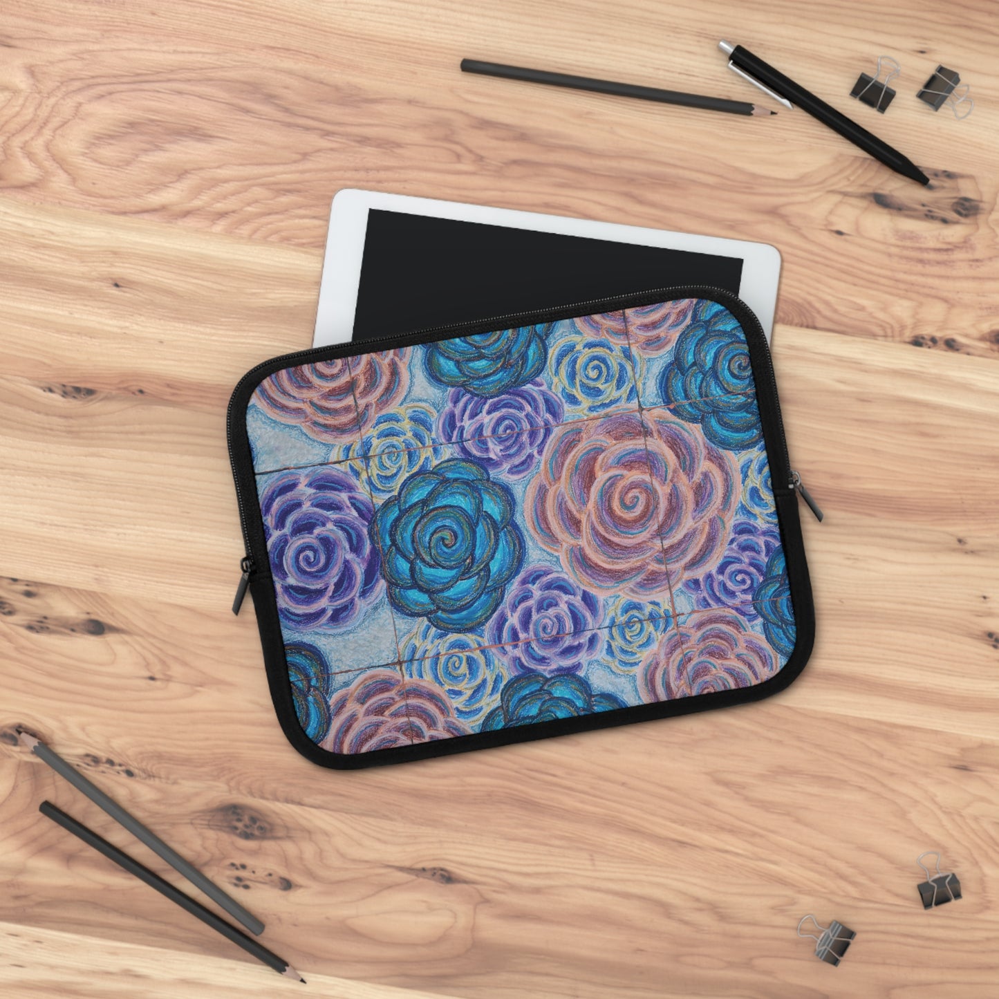 Art Laptop/Tablet Sleeve - Hometown Roses