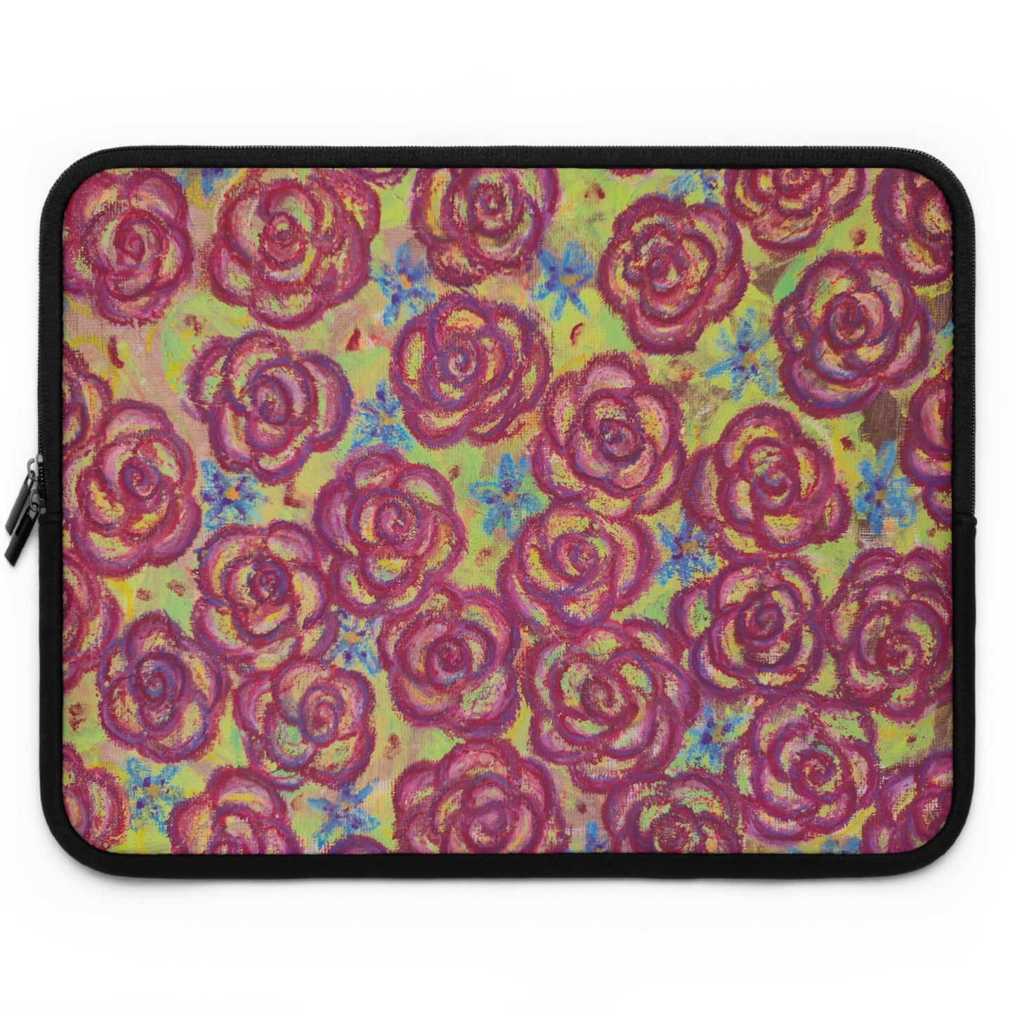 Art Laptop/Tablet Sleeve - Magenta Roses