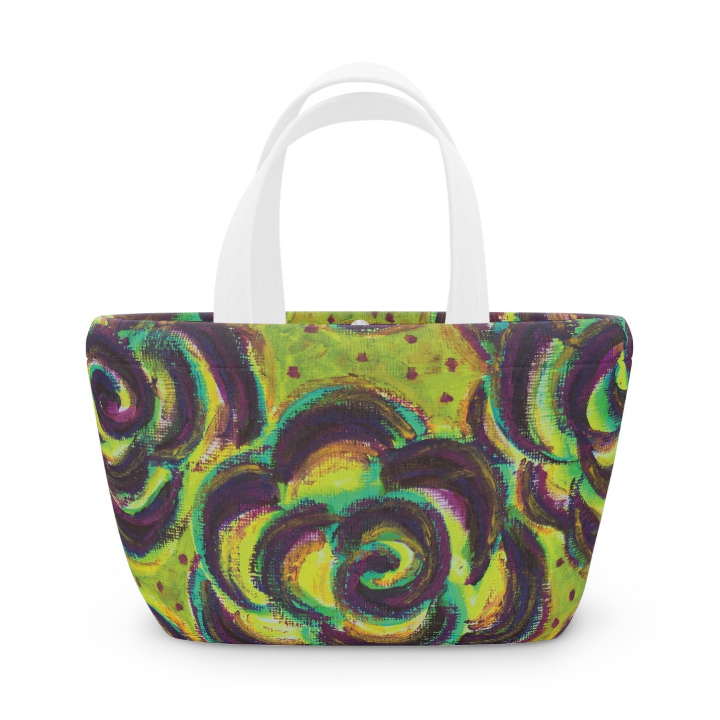 Art Lunch Bag - Peridot Roses